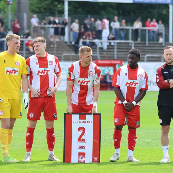 Fortuna Kölns Dominik Ernst gab seinen Abschied bekannt