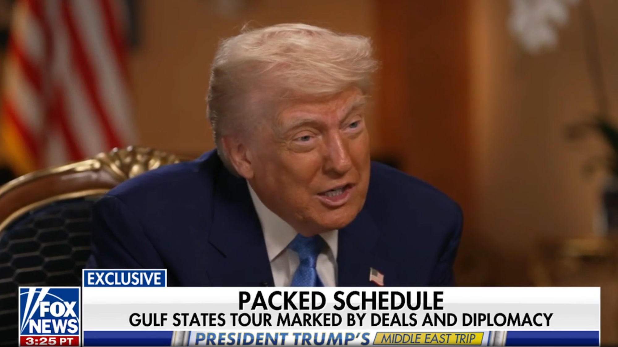 Donald Trump spricht bei Fox News in „Special Report” mit Moderator Bret Baier über die Verhandlungen zwischen Russland und der Ukraine.