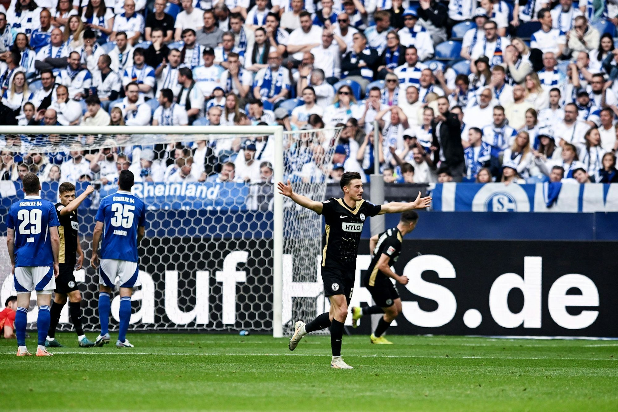 Elversberg trat auf Schalke unerschrocken auf.