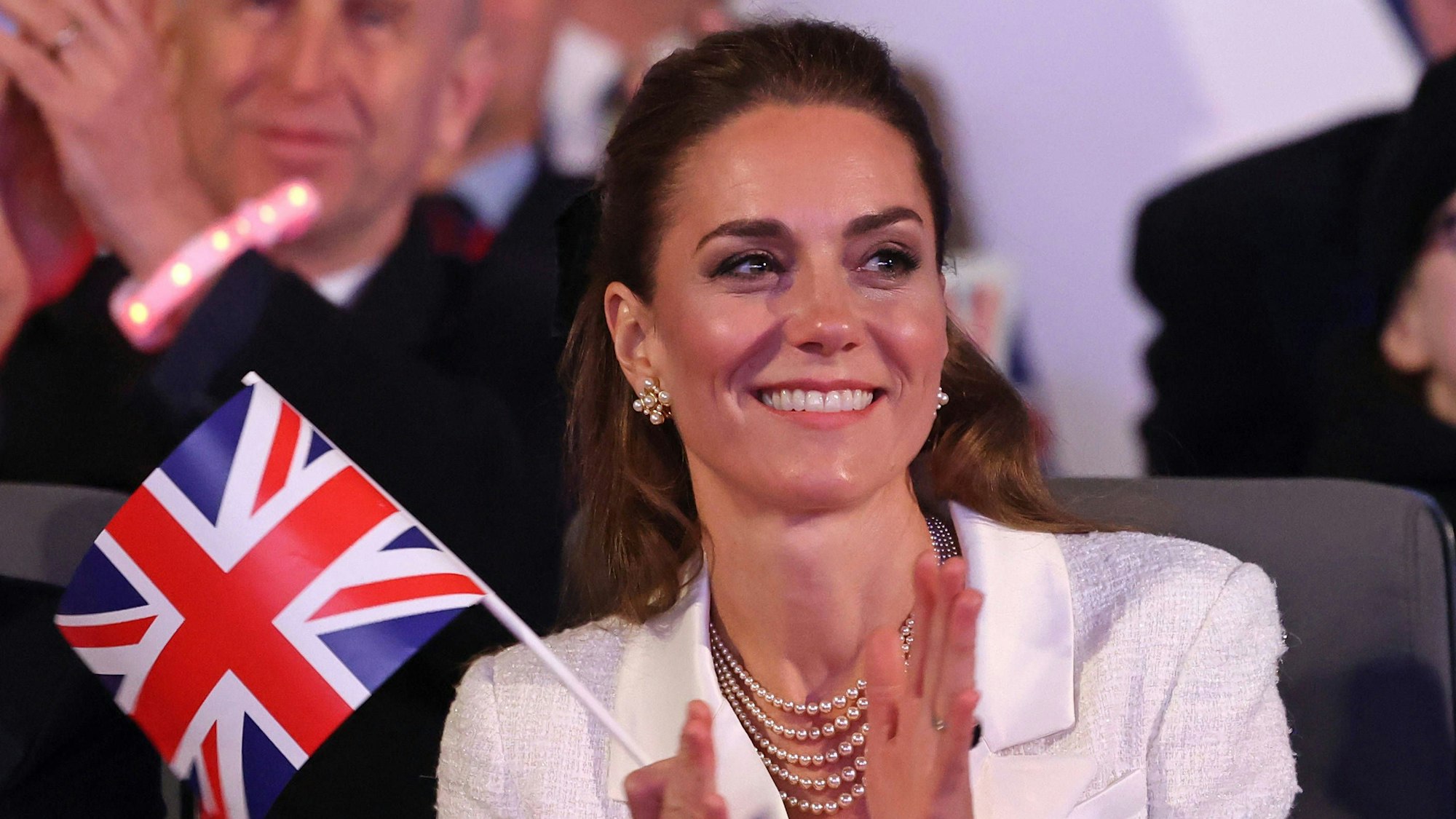 Prinzessin Kate bei der Gedenkveranstaltung zum 80. Jahrestag des VE-Day auf dem Horse Guards Parade in London am 8. Mai 2025.