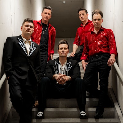 Till Kersting (2.v.l.) ist Gitarrist bei der Band The Baseballs
