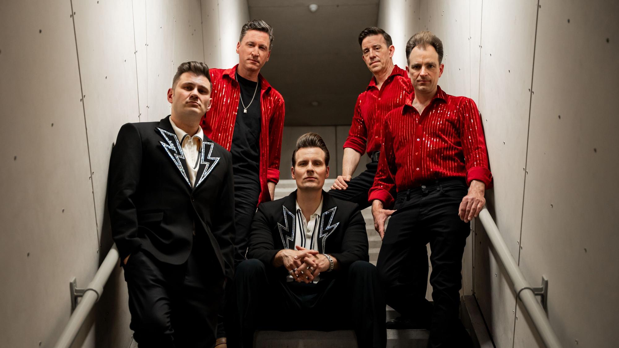Till Kersting (2.v.l.) ist Gitarrist bei der Band The Baseballs