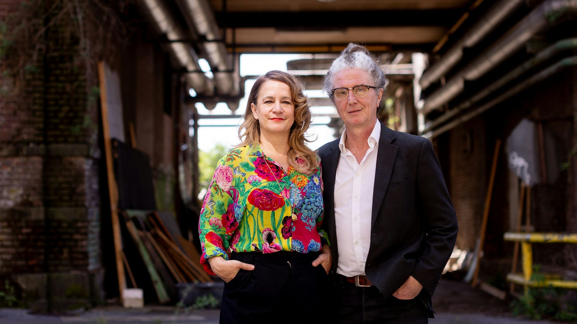 Anja Kolacek und Marc Leßle sind Geschäftsführer ihrer Initiative Raum13, mit der sie Teile des Otto-Langen-Quartiers wiederbeleben.