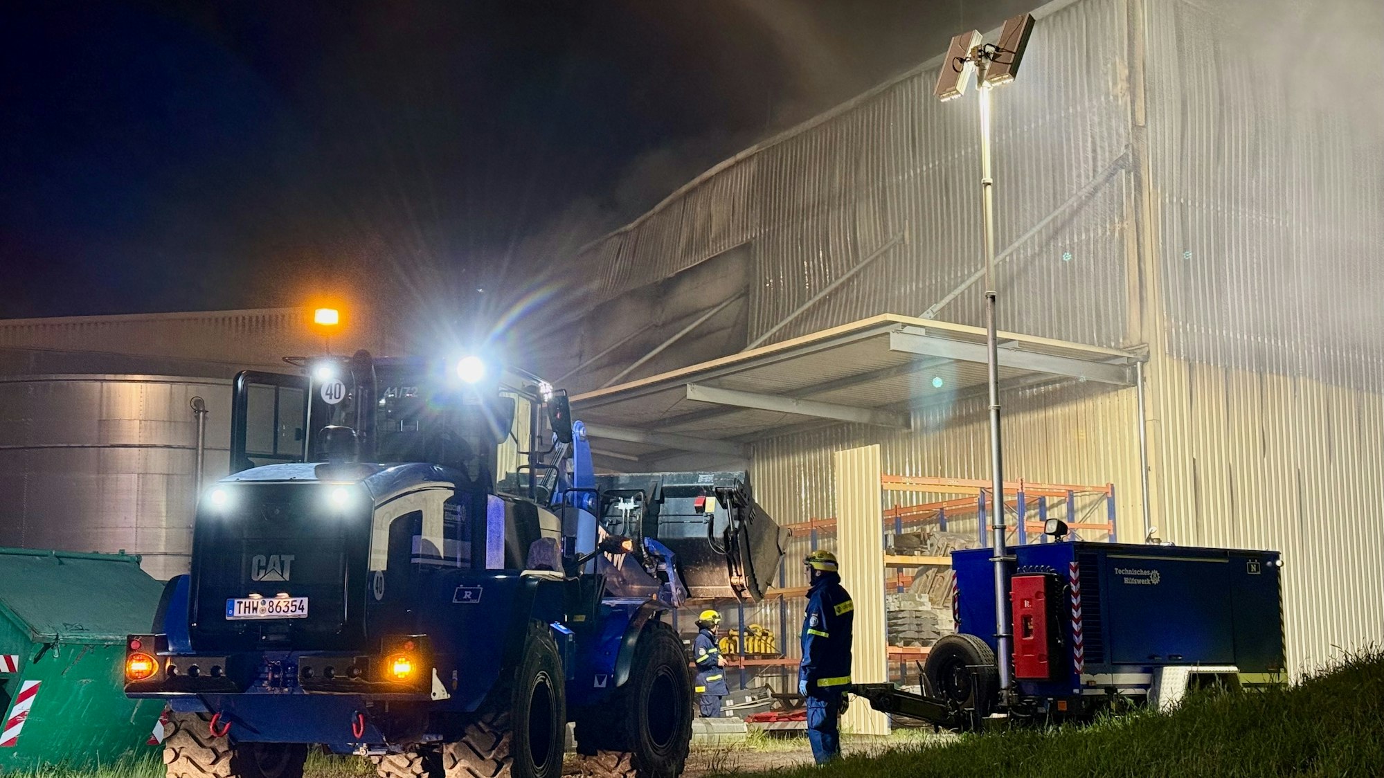 THW-Einsatz beim Brand in Ollheim