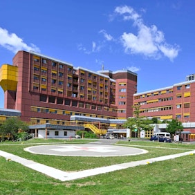 Blick auf das Kreiskrankenhaus in Gummersbach.