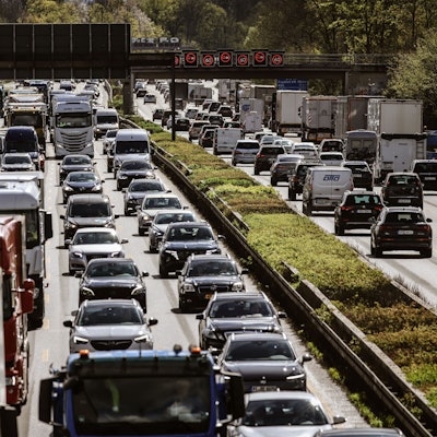 Stau auf dem Kölner Ring (Archivbild)