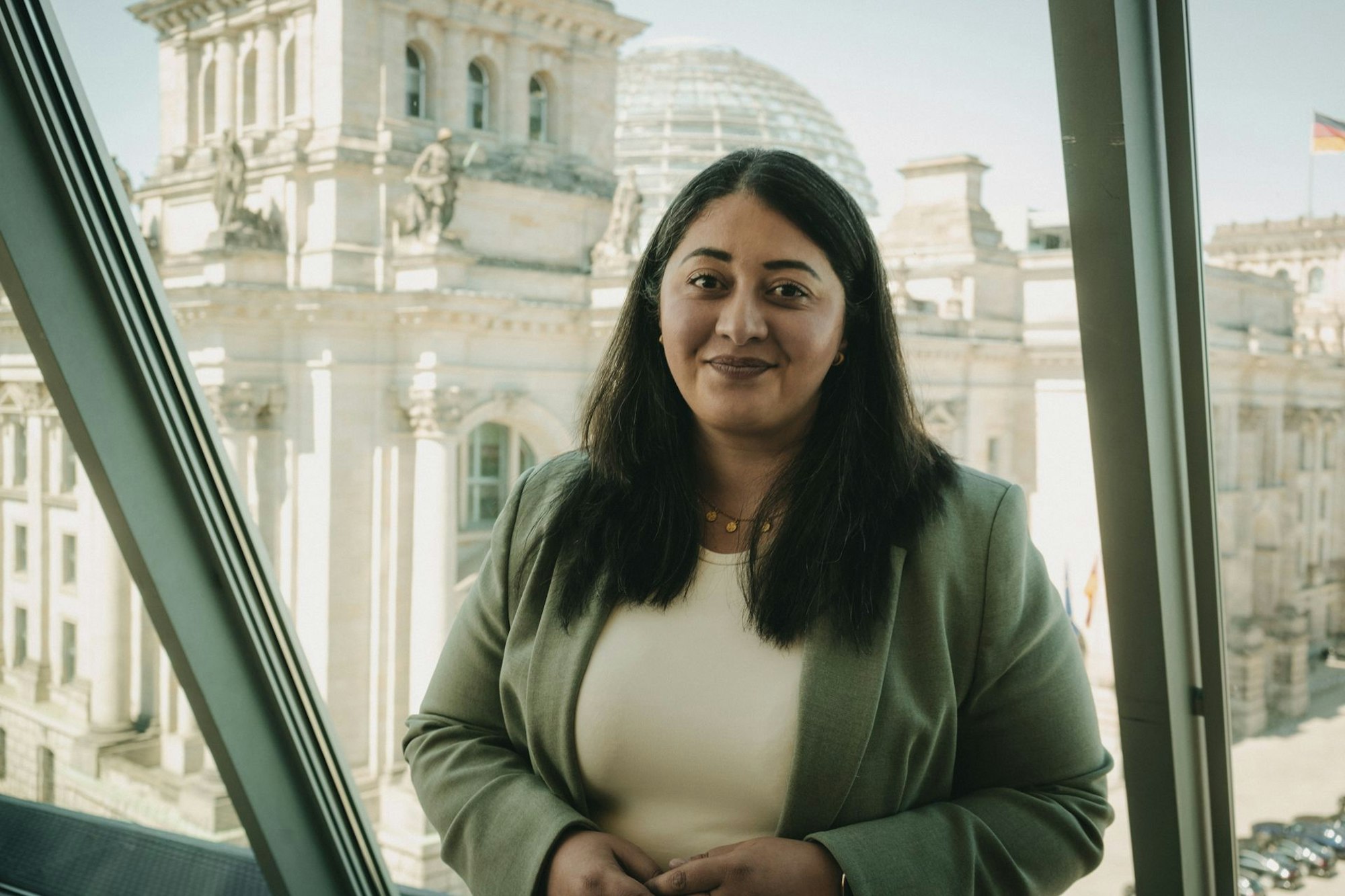 Sanae Abdi, Kölner SPD-Abgeordnete in Berlin.