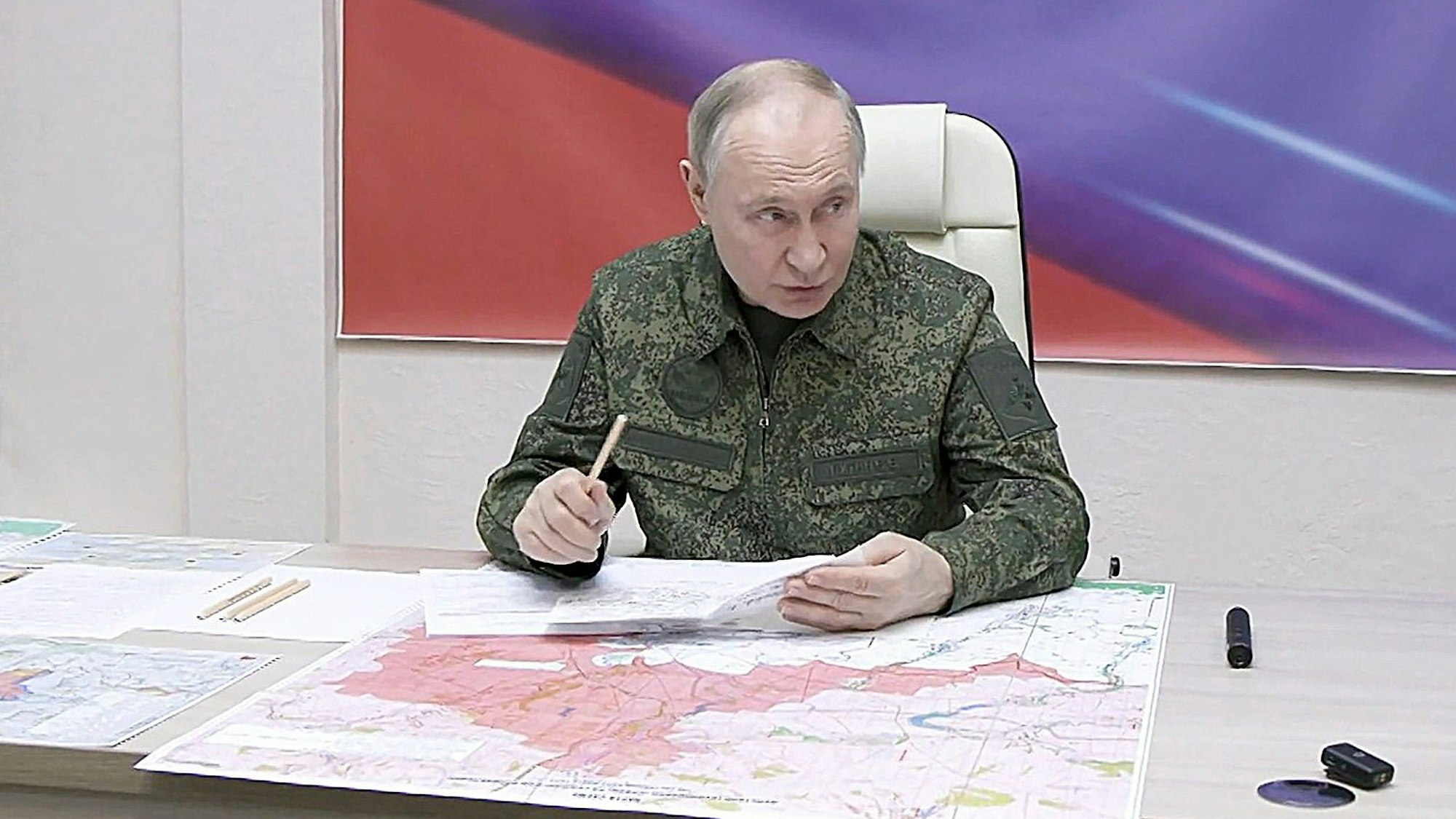 Russlands Präsident Wladimir Putin ist laut Kreml nach Kursk gereist (Symbolbild)