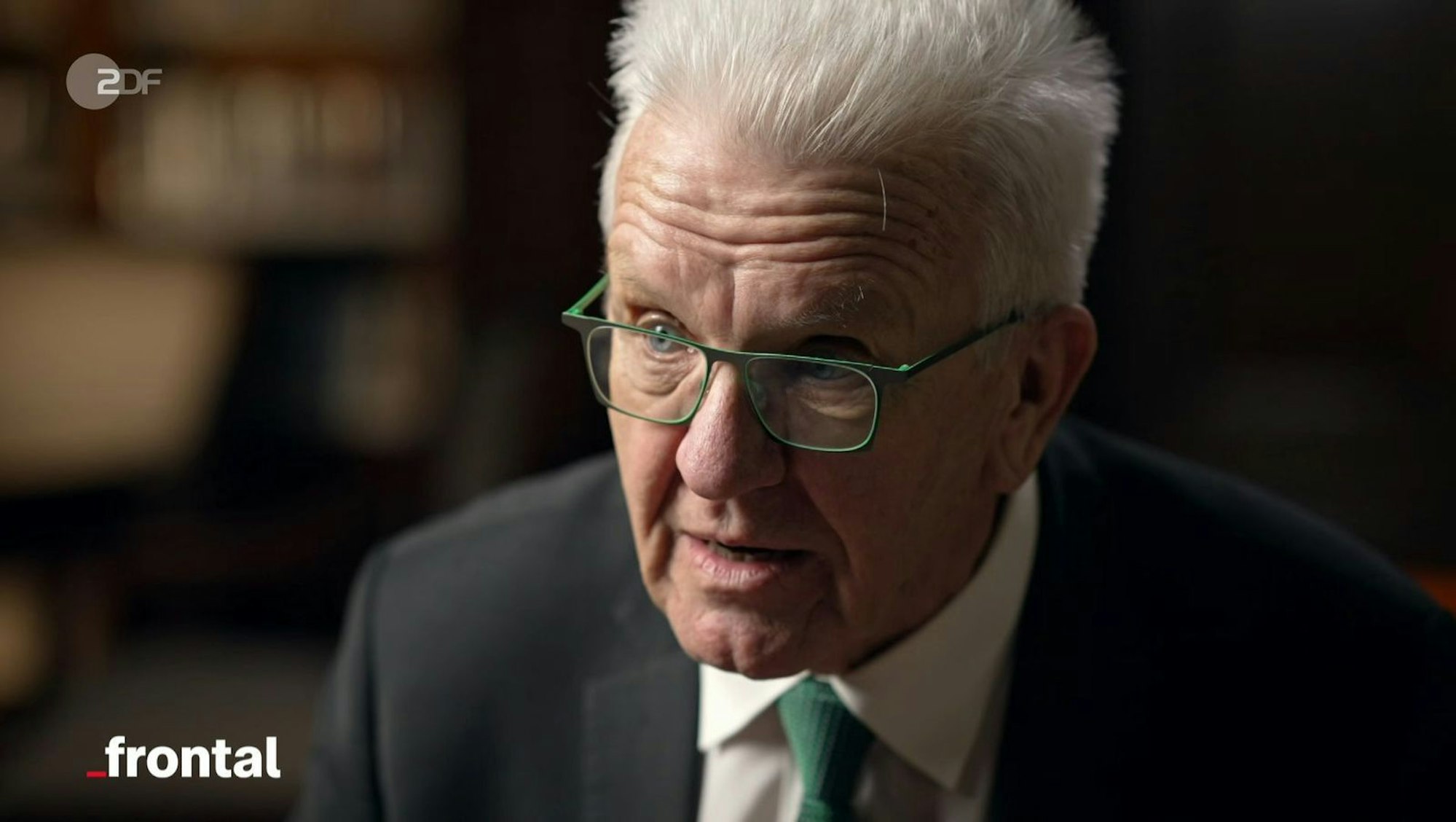 Winfried Kretschmann zufolge sei es nicht Aufgabe der Politik, „den Leuten etwas von Verzicht zu erzählen“. (Bild: ZDF)