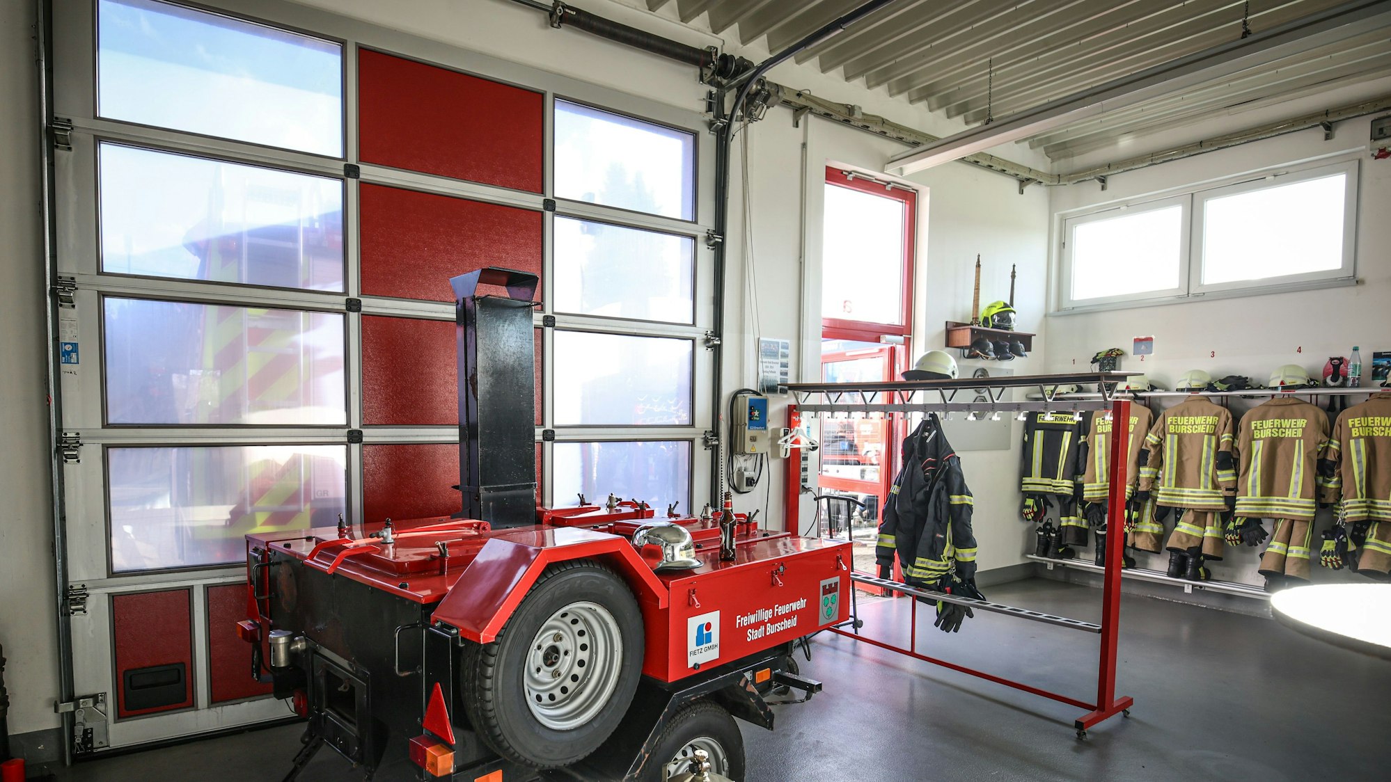 Blick in die Feuerwache Paffenlöh