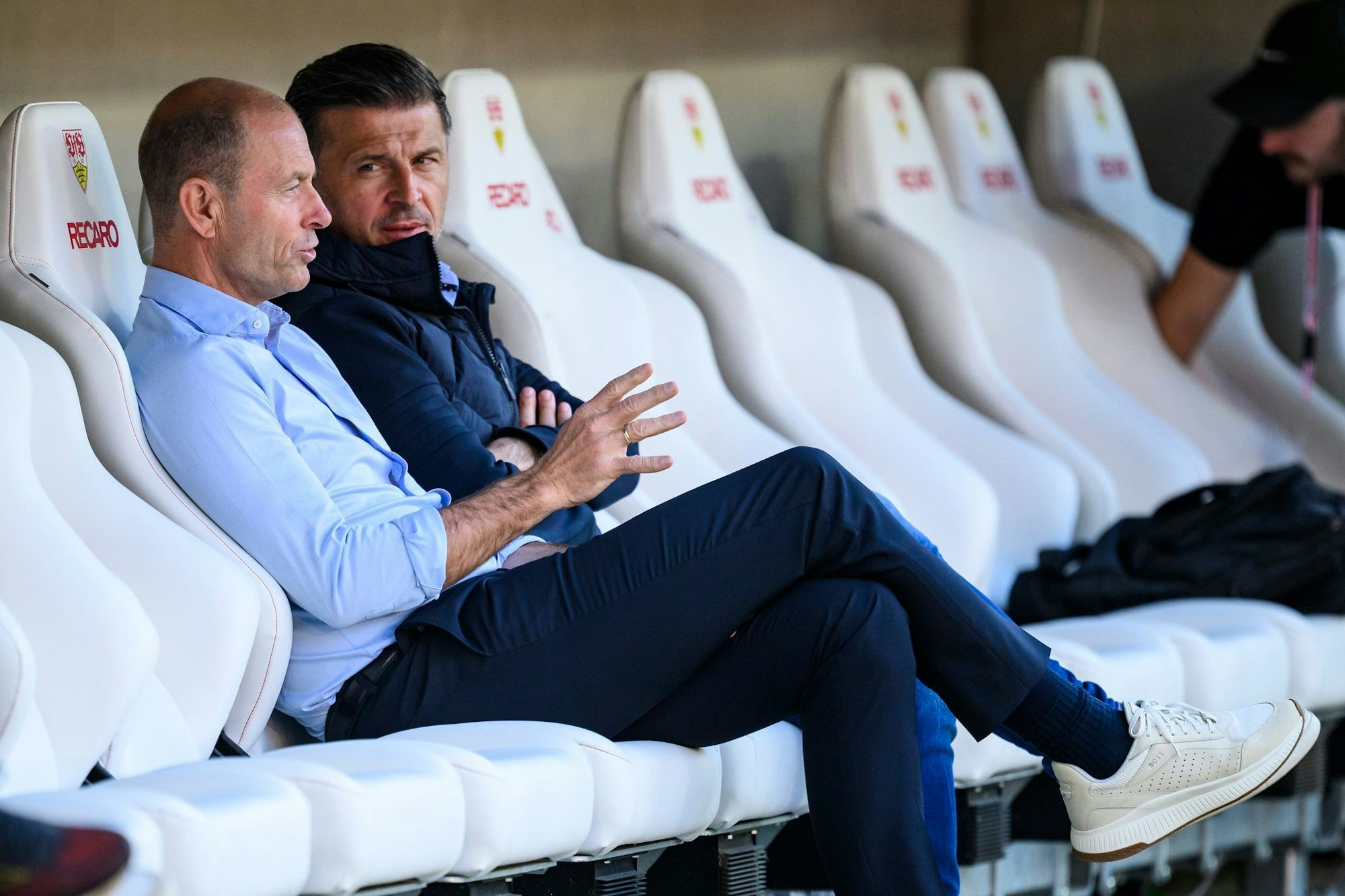 Jess Thorup (l) und Marinko Jurendic müssen die Saison erklären.