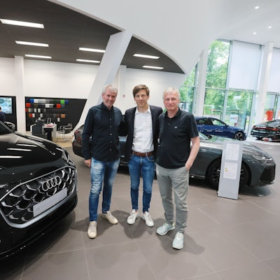 1. FC Köln, FC Talk mit Friedhelm Funkel, 21.05.25, 18.00 Uhr, von links: Friedhelm Funkel, Carsten Wettich, Michael Reschke, Bild: Herbert Bucco