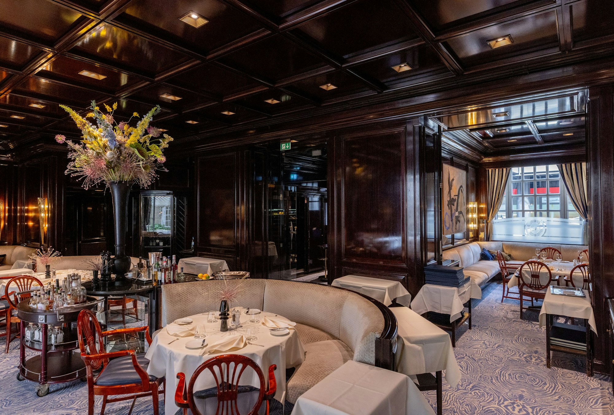 Die Hanse Stube heute: Die dunkle Vertäfelung prägt den Raum nach wie vor.