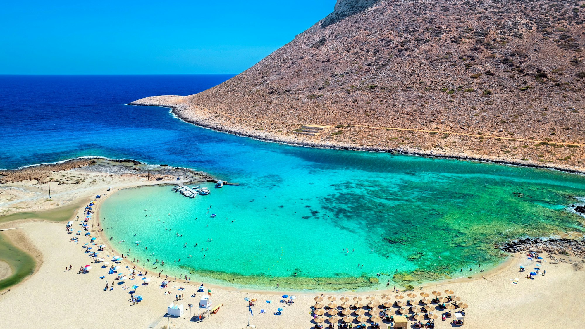 Ein Traumstrand auf der griechischen Insel Greta.