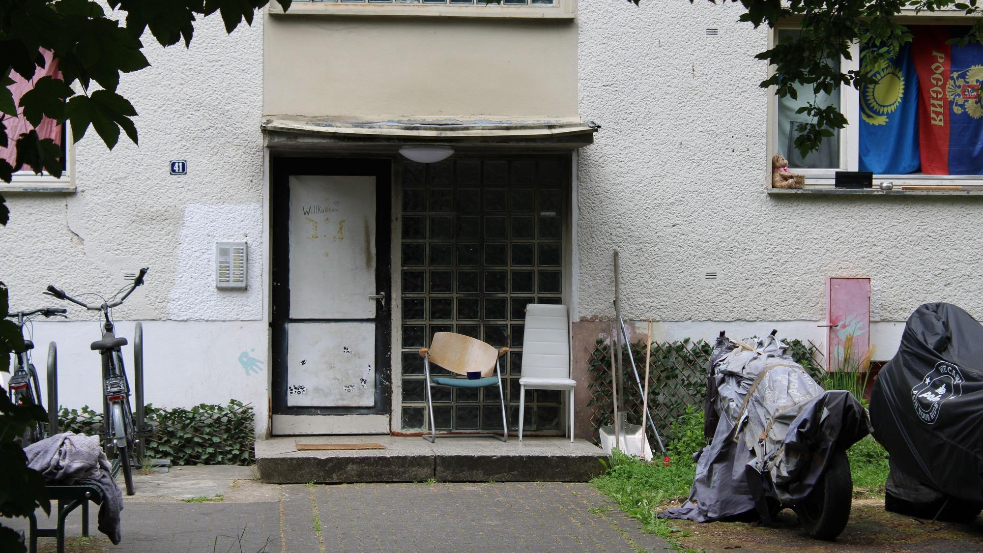 Auch bereits überfüllt: Die Obdachlosenunterkunft am Dammweg.