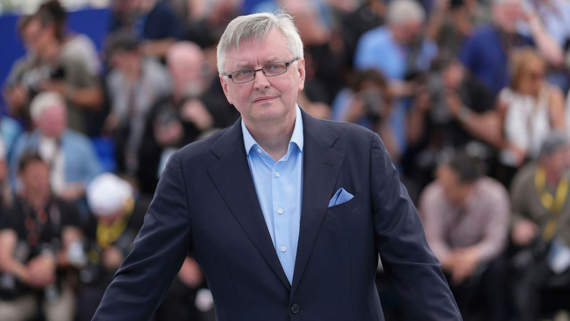 Sergei Loznitsa bei der Vorstellung seines neuen Films in Cannes.
