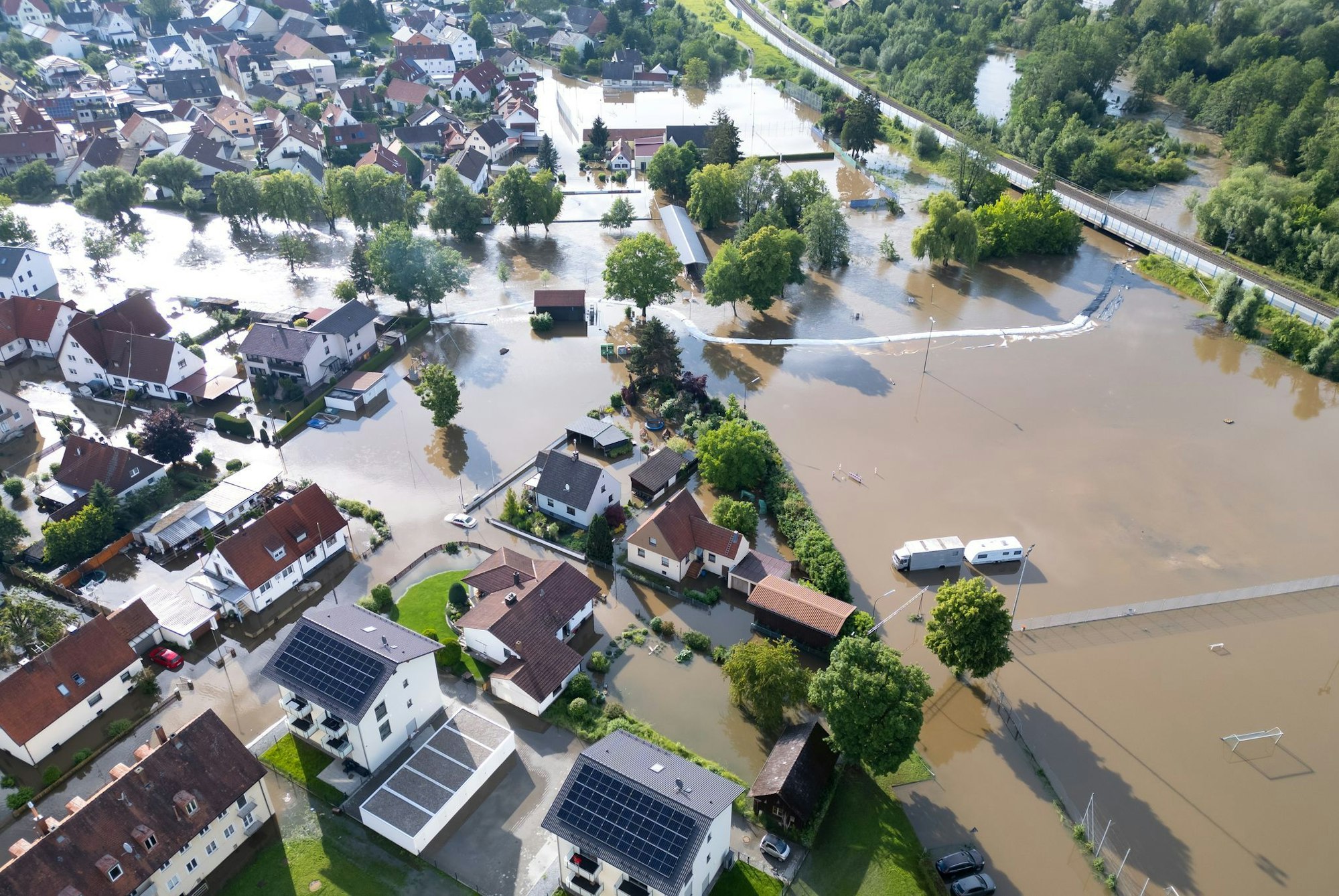 Vor einem Jahr hat das Hochwasser in Süddeutschland schwere Schäden angerichtet. (Archivbild).