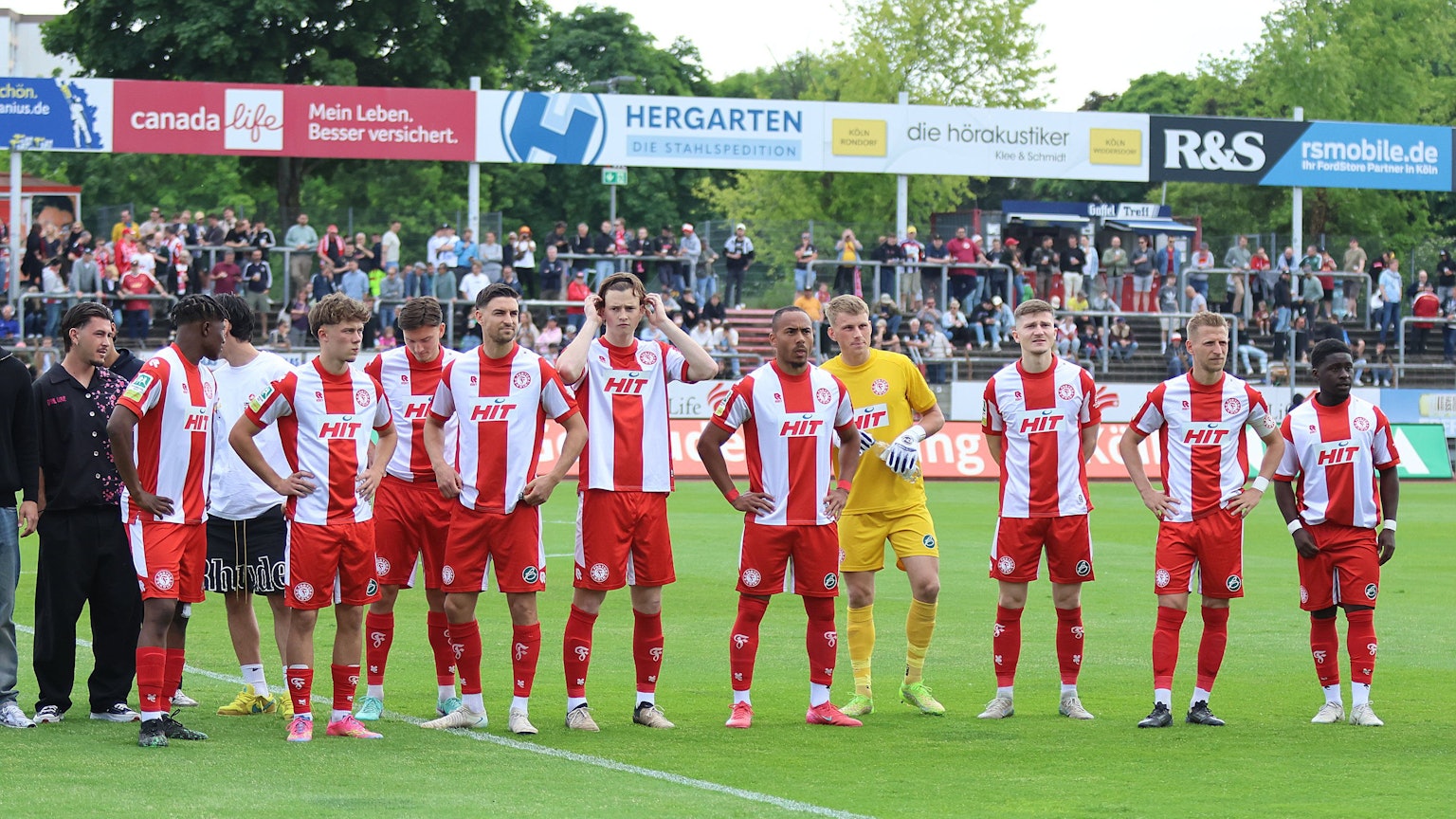 Fortuna Kölns Profis im letzten Spiel der Rückrunde gegen Schalke II