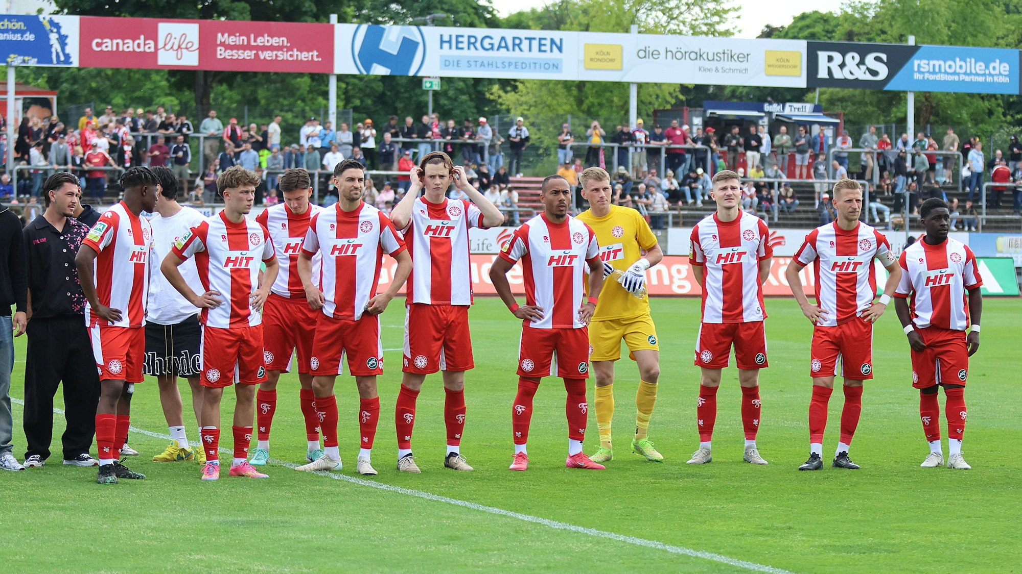 Fortuna Kölns Profis im letzten Spiel der Rückrunde gegen Schalke II