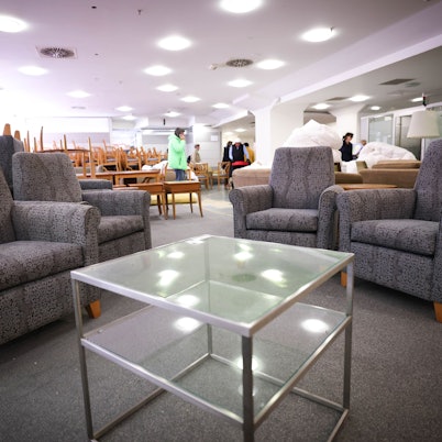 Sessel in einem Möbelhaus