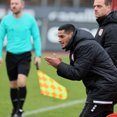 SC Fortuna Köln vs. SC Paderborn II, 4.Liga,     
Hamdi Dahmani (Fortuna), 04.02.2024, Bild: Herbert Bucco