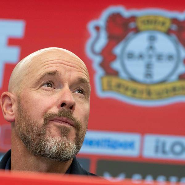 Erik TEN HAG, neuer Chefftrainer, Portraet, Porträt, Portrait, Angeschnittenes Einzelbild, Einzelmotiv, Vorstellung von Erik TEN HAG als neuer Trainer von Bayer Leverkusen. 26.05.2025 in der Bayarena Leverkusen, Â *** Erik TEN HAG, new head coach, portrait, portrait, cropped single image, single motif, presentation of Erik TEN HAG as new coach of Bayer Leverkusen 26 05 2025 in the Bayarena Leverkusen, Â