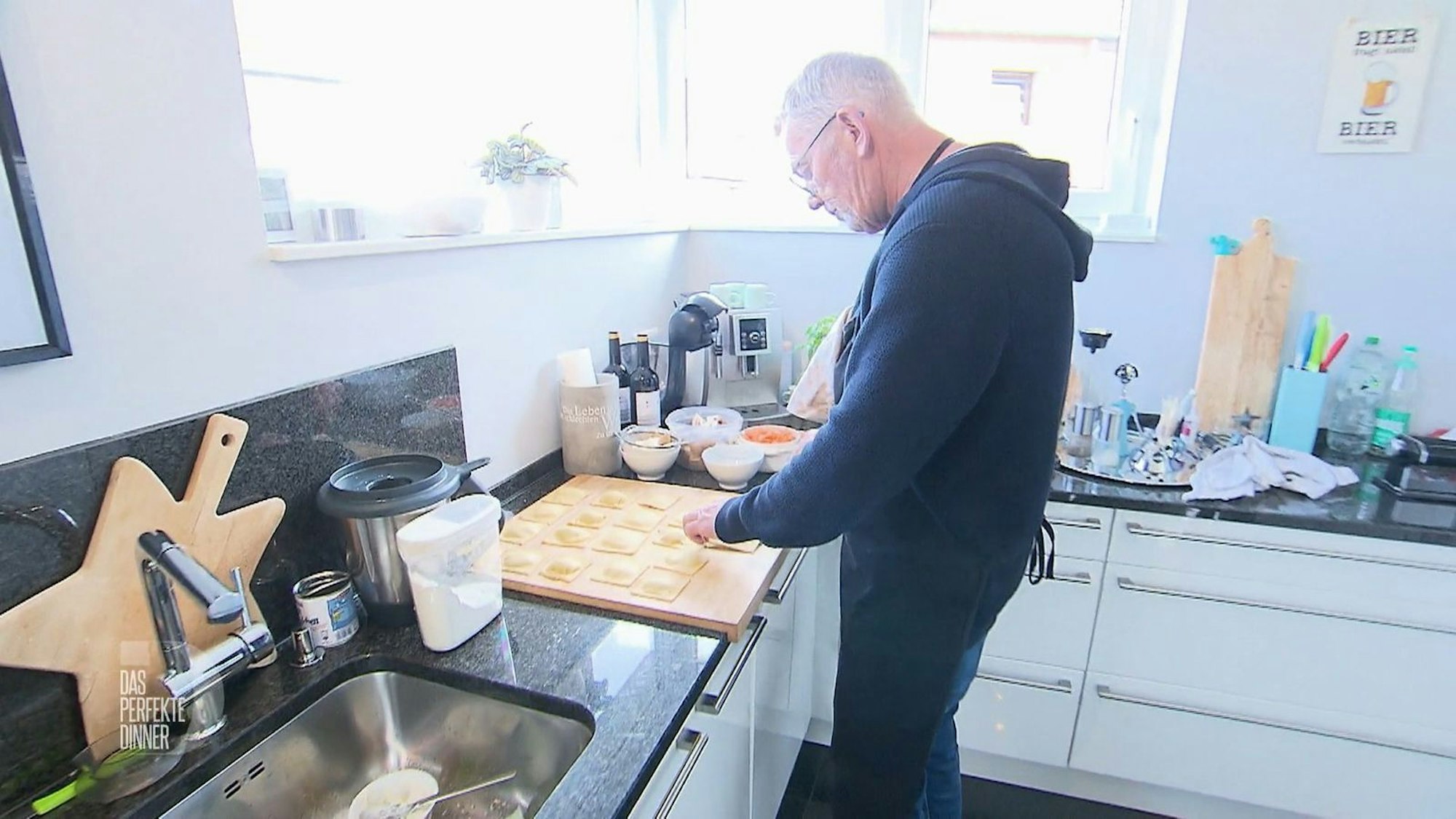 Die handgemachten Ravioli haben bei Uli eine beachtliche Größe - typisch Ruhrgebiet.
(Bild: RTL)