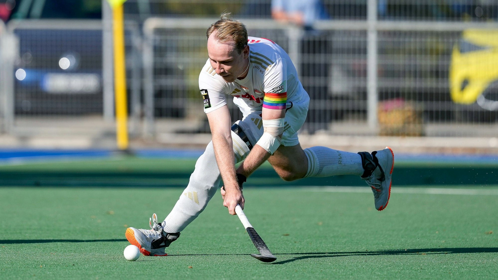 Christopher Rühr KTHC, 17, am Ball, Freisteller, Ganzkörper, Einzelbild, Einzelfoto, Aktion, Action, 21.09.2024, Mannheim Deutschland, Hockey, 1. Bundesliga, Herren, Mannheimer HC - Rot-Weiss Köln *** Christopher Rühr KTHC, 17 , on the ball, cropped, full body, single image, single photo, action, action, 21 09 2024, Mannheim Germany , Hockey, 1 Bundesliga, Men, Mannheimer HC Rot Weiss Köln xozx