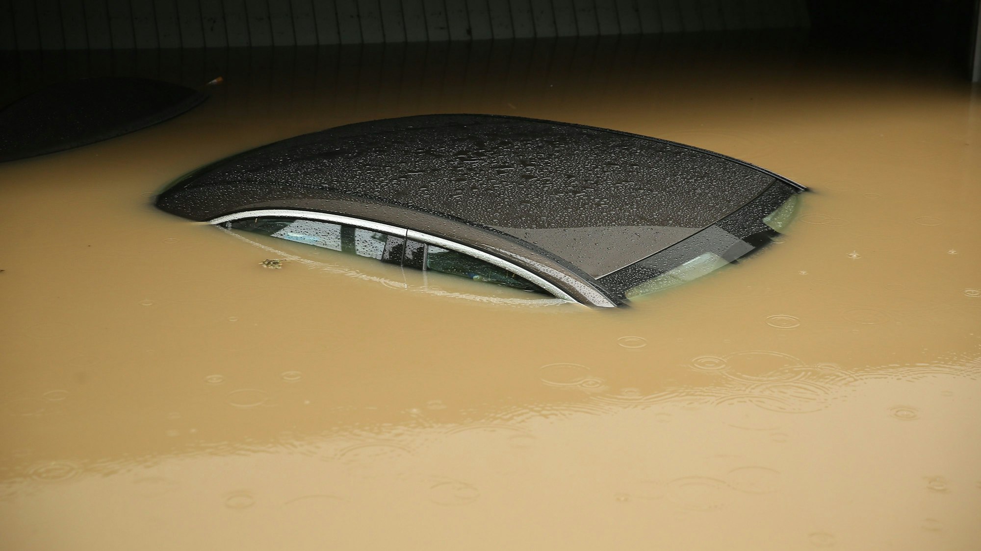 Nachdem sich die Handbremse offenbar gelöst hatte, rollte ein Auto in den Rhein. (Symbolbild)