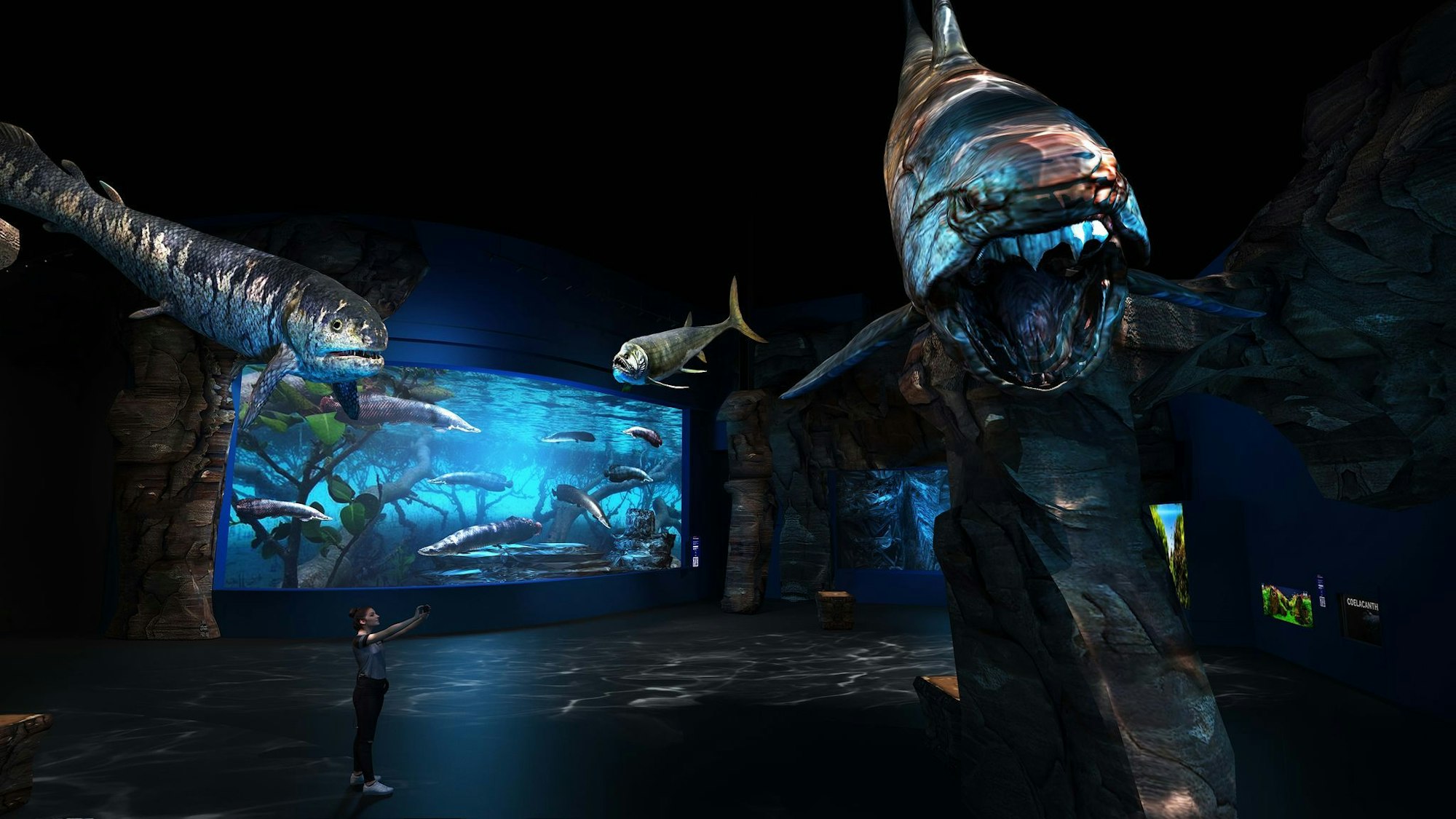 Eintauchen in eine andere Welt: leuchtende Quallen, lebende Fossilien und Riffmantas im neuen Mega-Aquarium von Singapur.