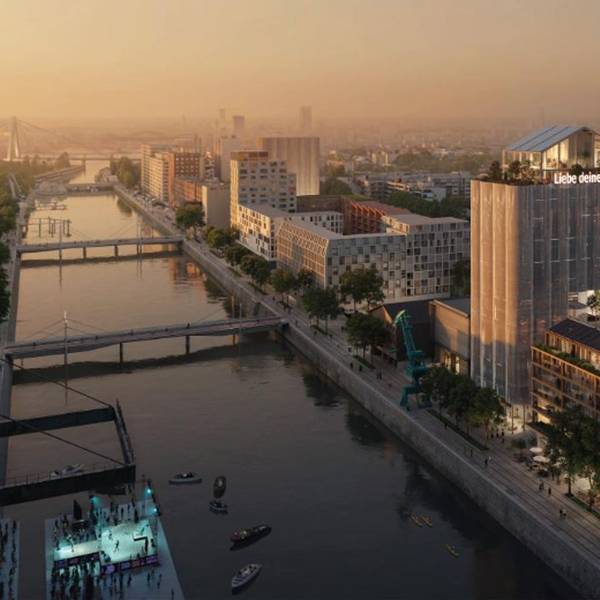 Entwurf des Architektenbüros Mei für das Baufeld 5 im Deutzer Hafen