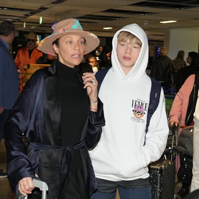 Lilly Becker und Sohn Amadeus bei der Rueckkehr der Dschungelcamp-Kandidaten der RTL Reality-TV-Show Ich bin ein Star - holt mich hier raus aus Australien auf dem Flughafen Frankfurt am Main.