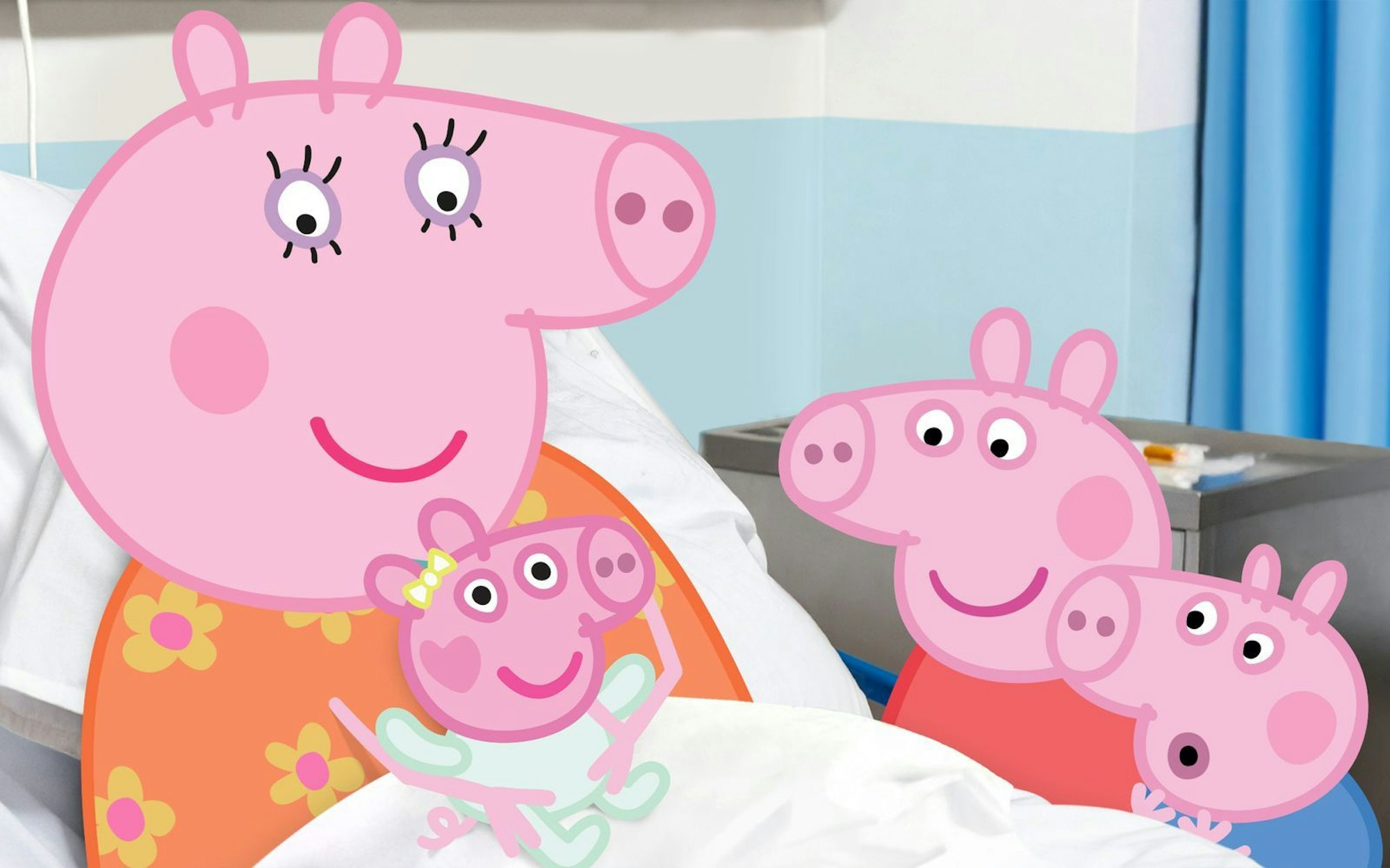 „Mutter und Kind sind wohlauf“: Familie Wutz freut sich über die Ankunft von Baby Evie. (Bild: Hasbro)