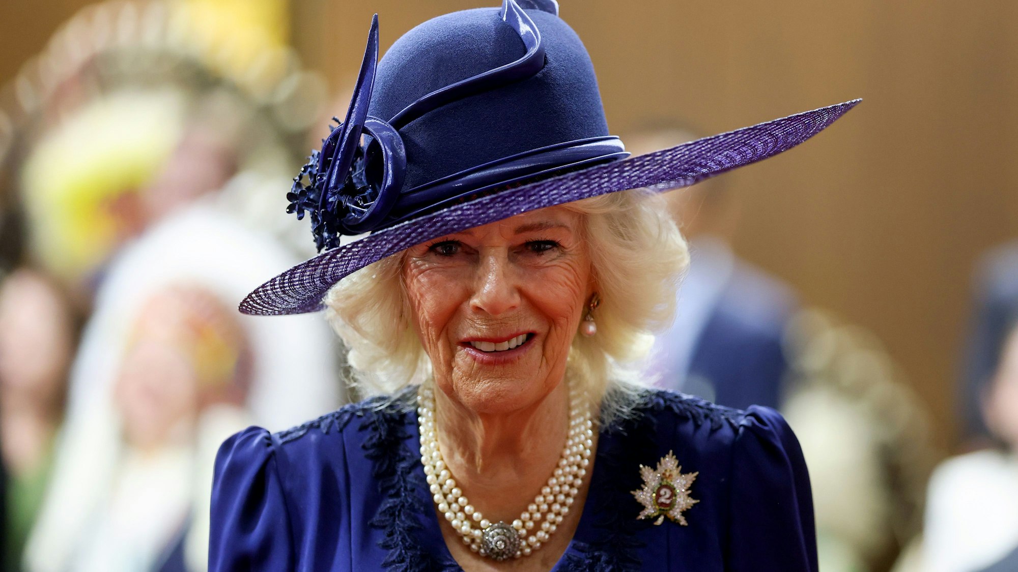 Königin Camilla vor der Eröffnung des kanadischen Parlaments im Senat in Ottawa, wo König Charles III. im Rahmen des zweitägigen Besuchs in Kanada eine Thronrede hielt.