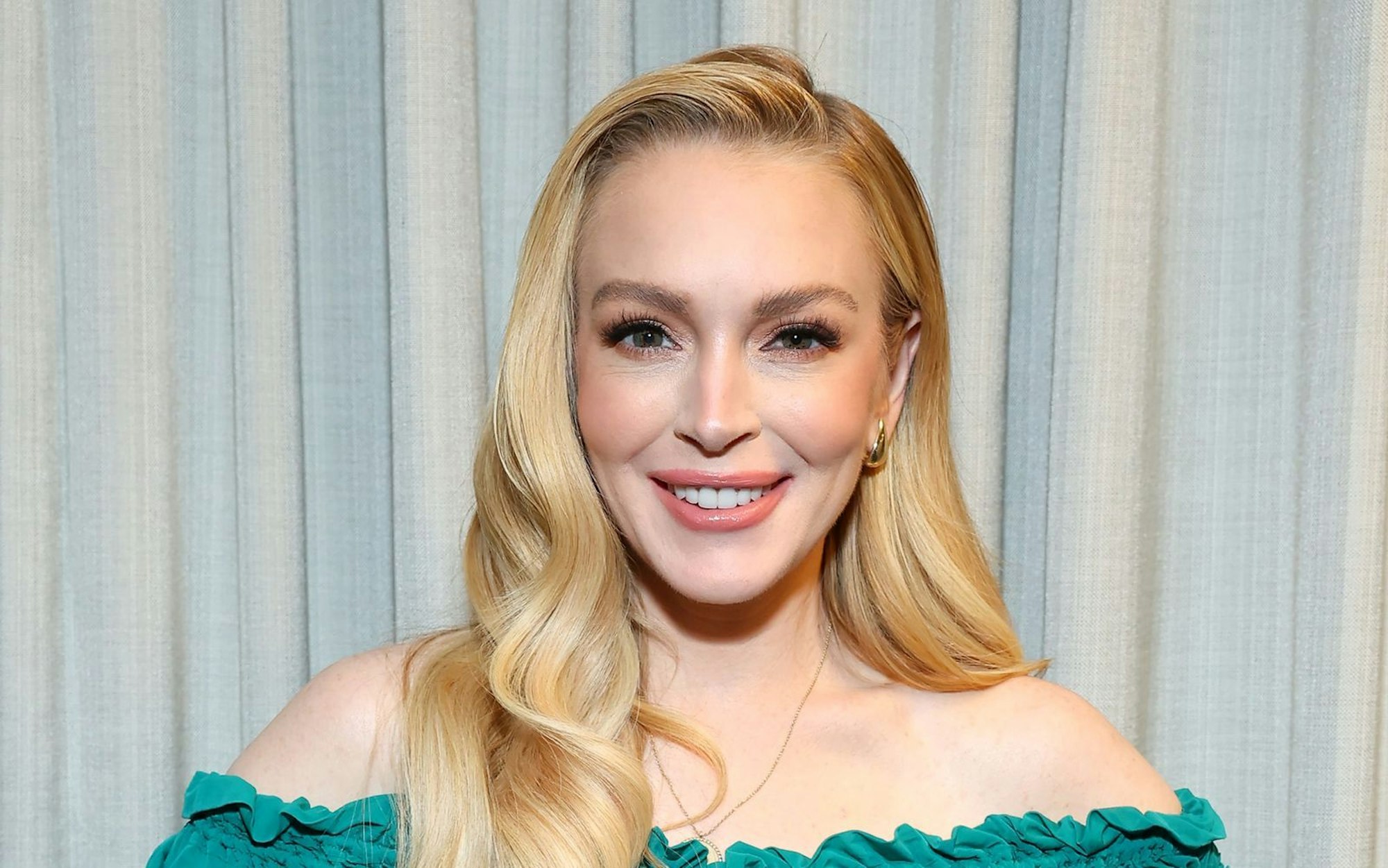 Lindsay Lohan geht in ihrer Rolle als Familienmutter auf. (Bild: 2025 Getty Images/Leon Bennett)