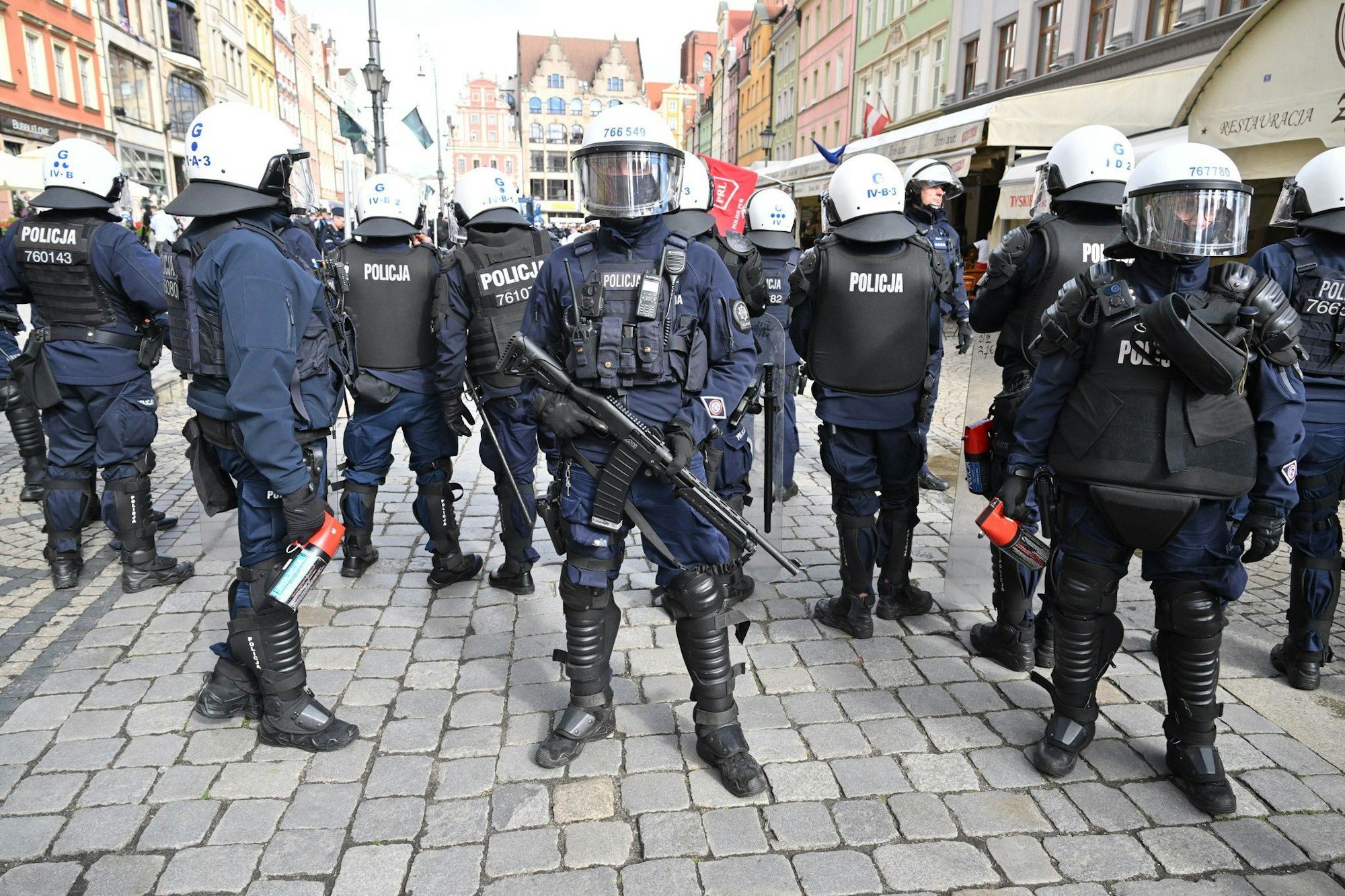Vor dem Finale war es auf den Straßen Breslaus unruhig.