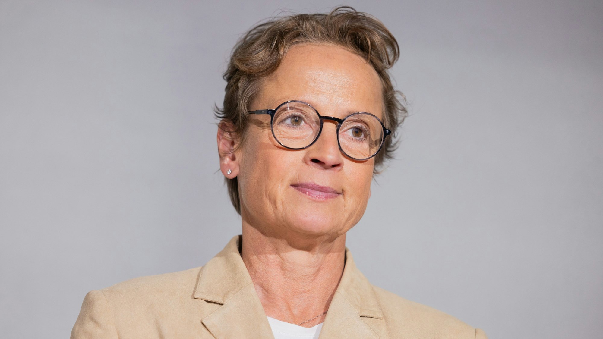 Isabell Werth, Dressurreiterin und Deutschlands erfolgreichste Olympionikin, in Köln bei der Vorstellung des Konzepts einer Olympia-Bewerbung mit der Rhein-Ruhr-Region.