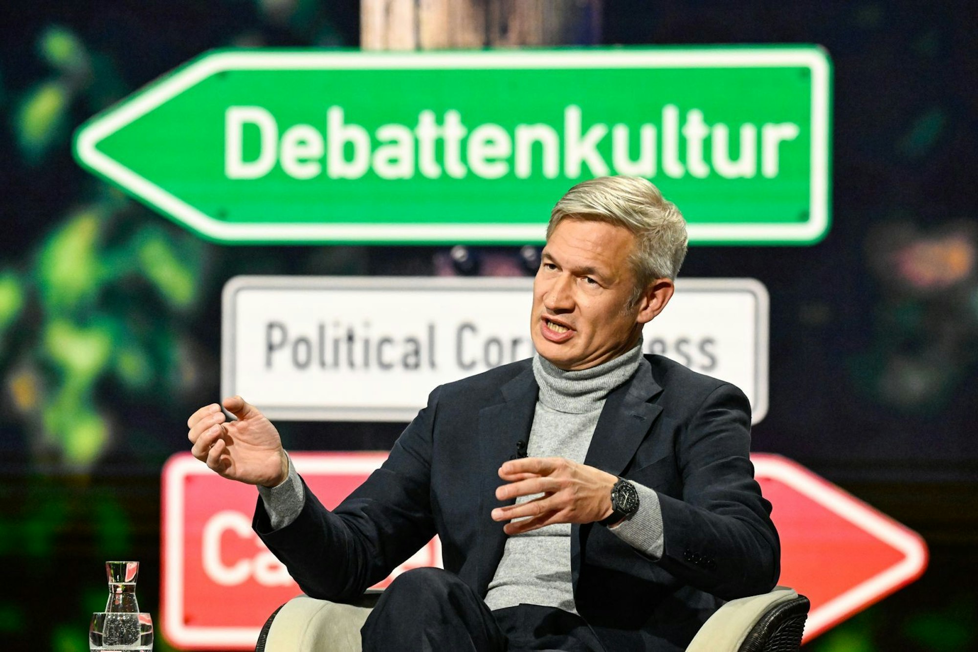 Ulf Poschardt: „Diese Art von Dünnhäutigkeit, wie wir sie im Augenblick haben, halte ich für ein großes Problem.“ (Bild: ZDF / Markus Hertrich)