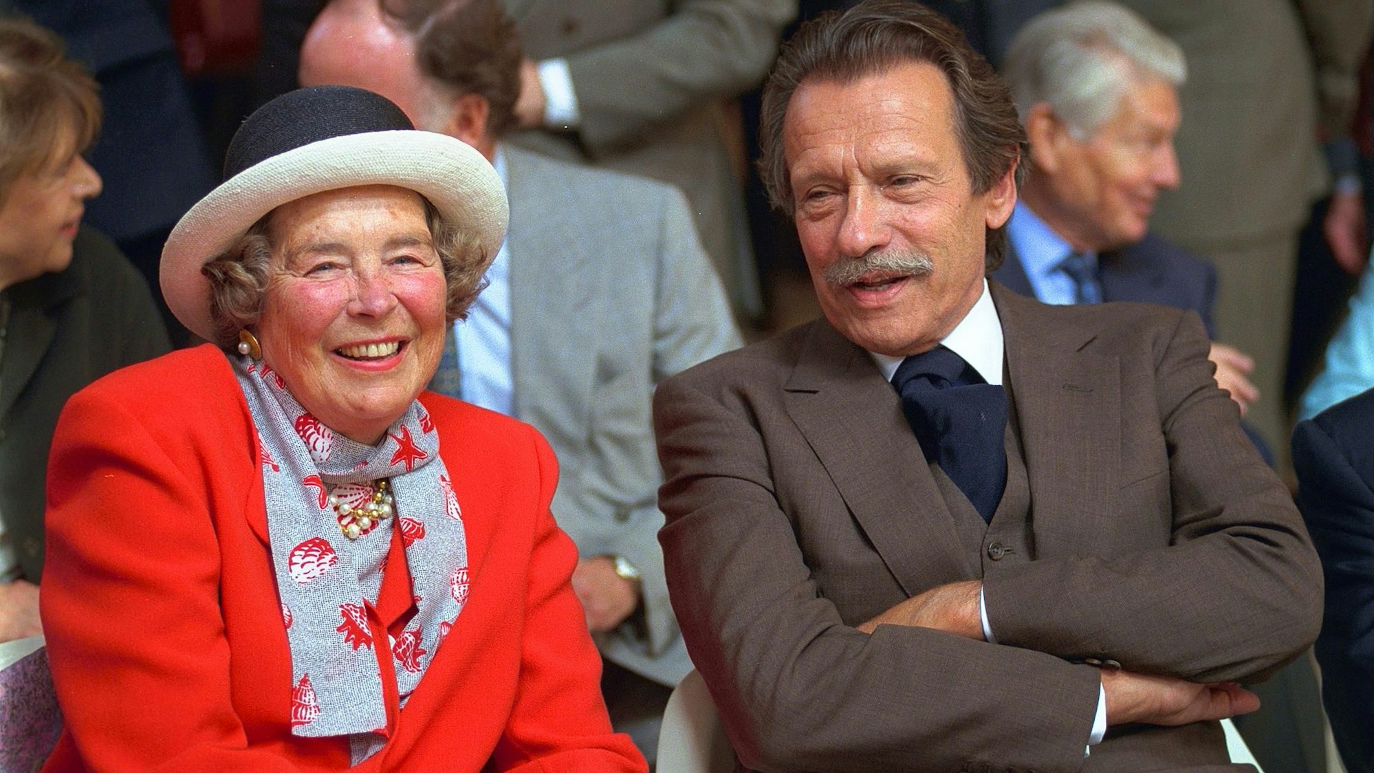 Alfred Neven Dumont mit Kunst-Sammlerin Irene Ludwig