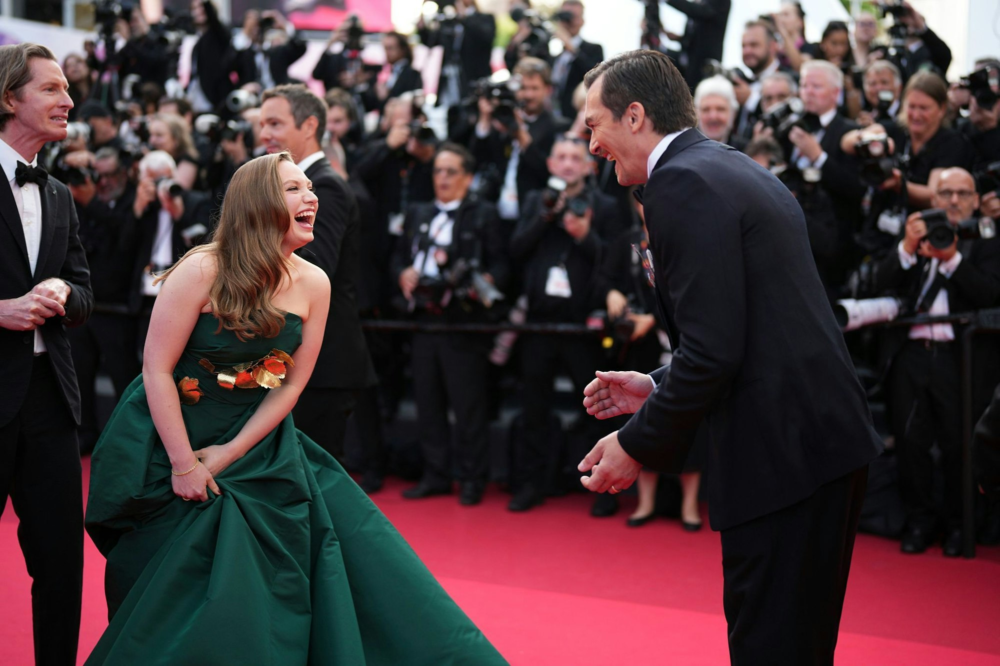Mit ihrer grünen Robe sorgte Mia Threapleton für einen glamourösen Moment in Cannes. (Archivfoto)