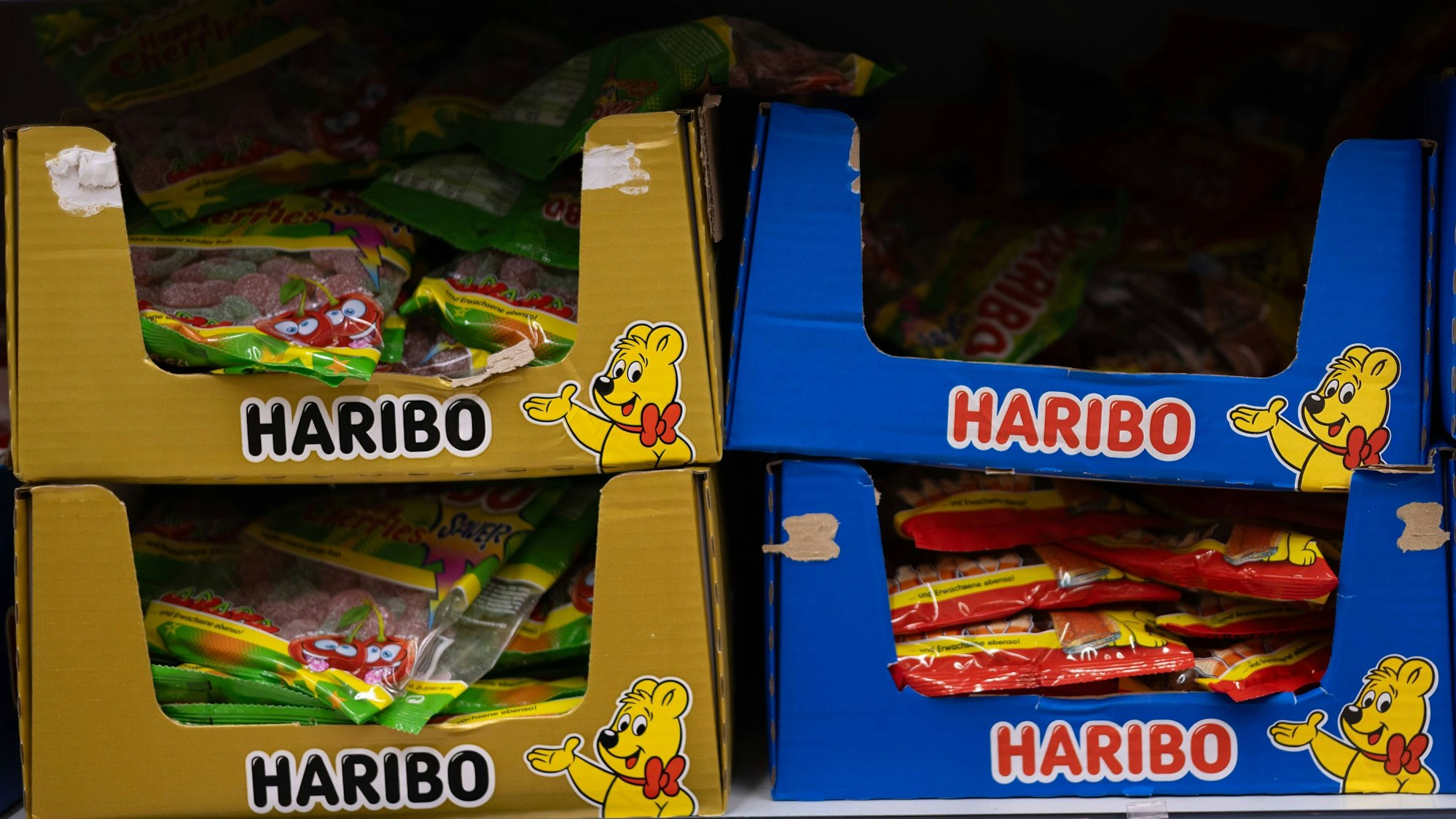 Haribo-Fruchtgummis in einem Laden. (Symbolbild)