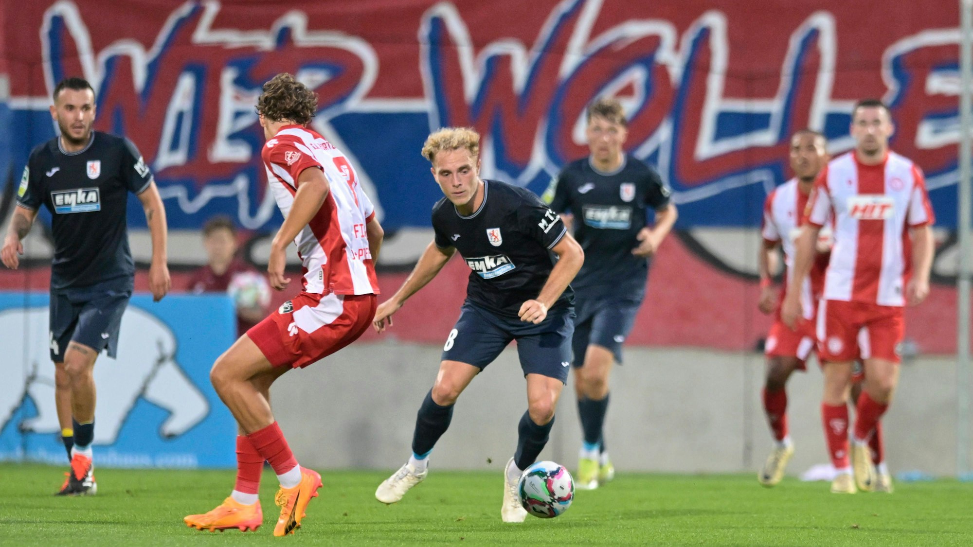 Timo Bornemann, hier am Ball, traf in der vergangenen Saison gegen Fortuna Köln