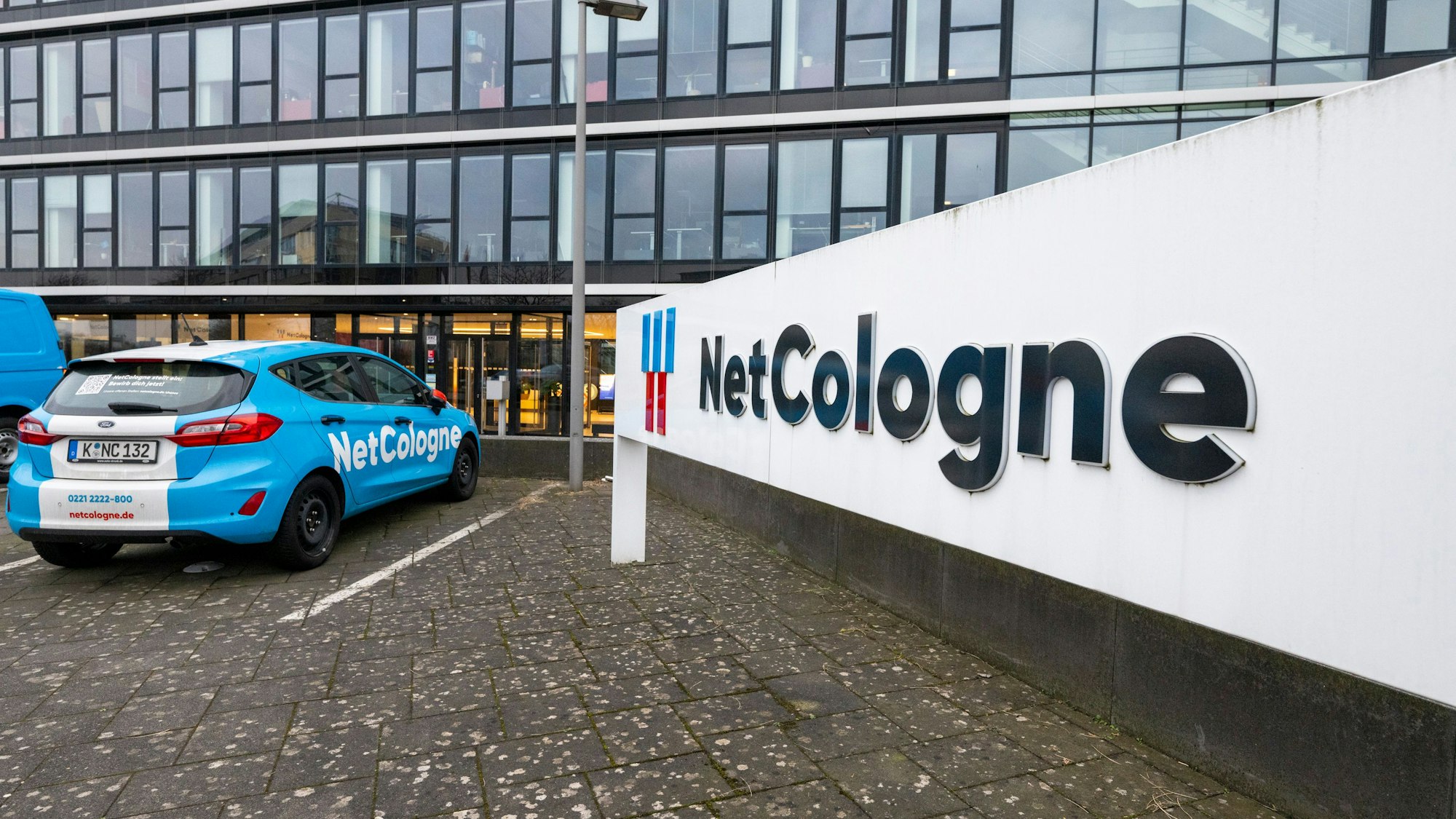 14.02.2025, Köln: Die Zentrale des Internetproviders Netcologne liegt in Ossendorf. Foto: Uwe Weiser