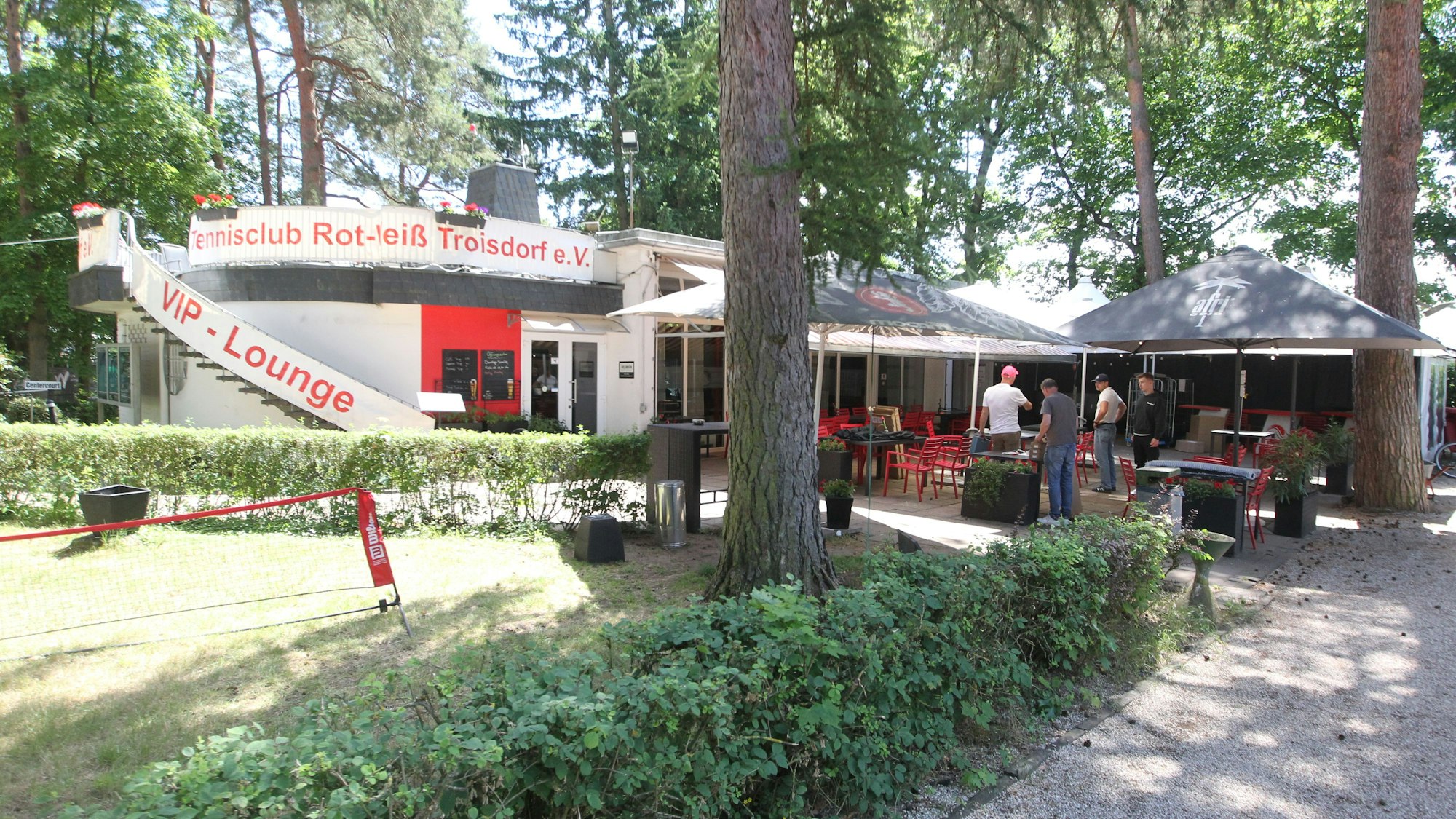 Das Clubhaus vom RW Troisdorf liegt idyllisch in Troisdorf am Waldenrand.