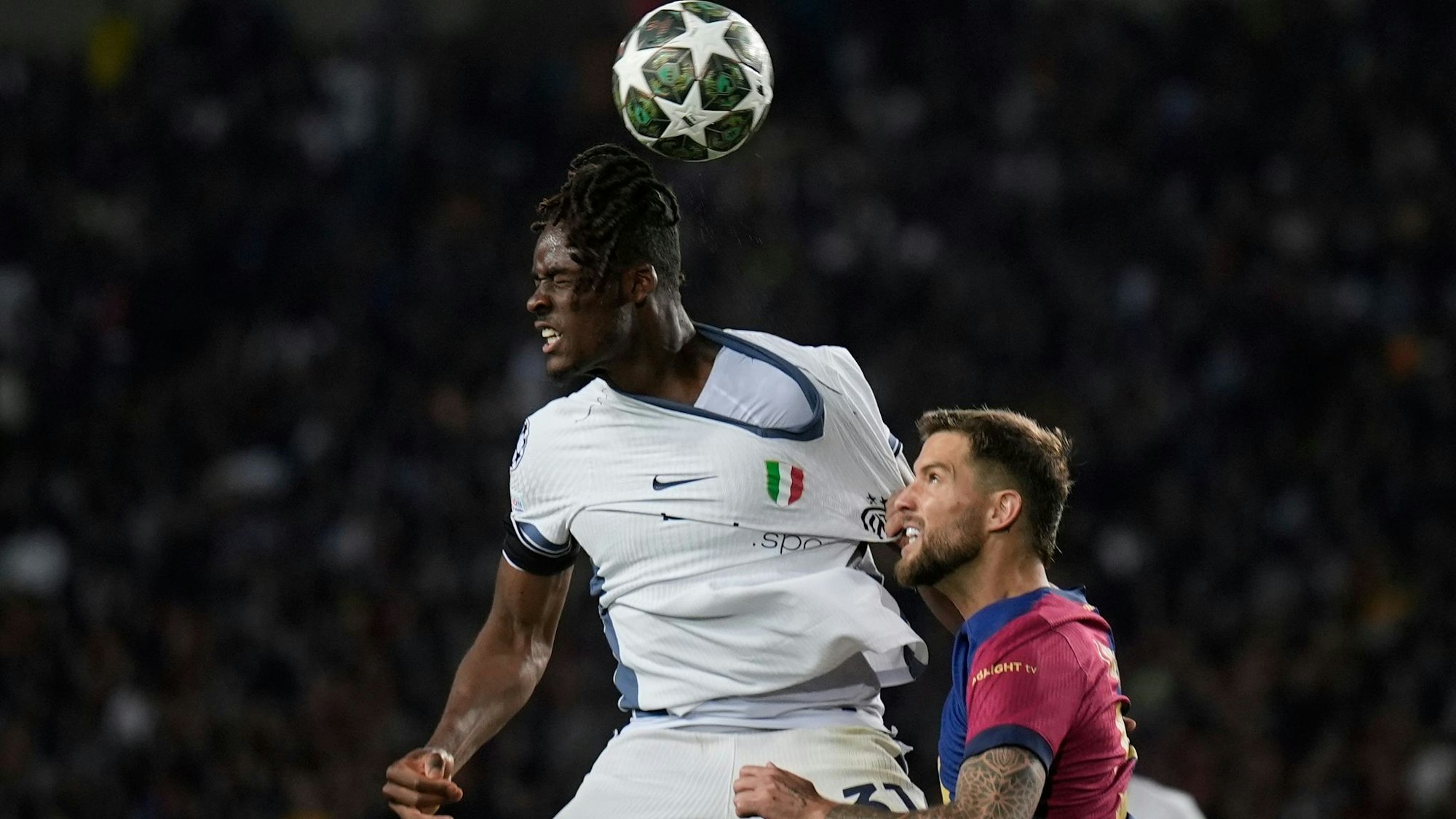 Inter-Verteidiger Yann Aurel Bisseck beim Halbfinal-Coup gegen den FC Barcelona.