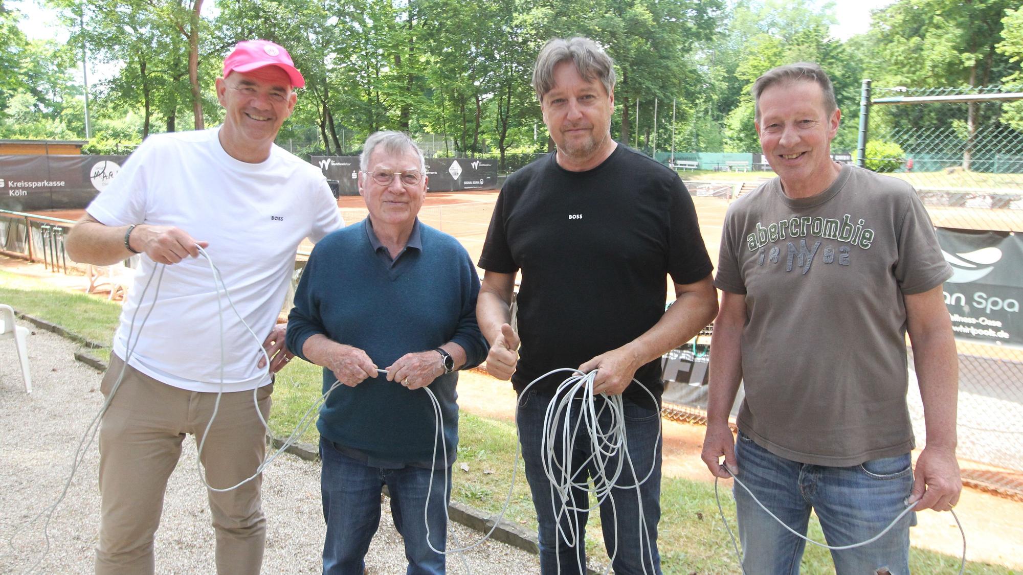 Veranstalter Marc Raffel, Präsident Uwe Maaß, 2. Vorsitzender Claus Dreser und Vorsitzender Volker de Cloedt (v.l.).