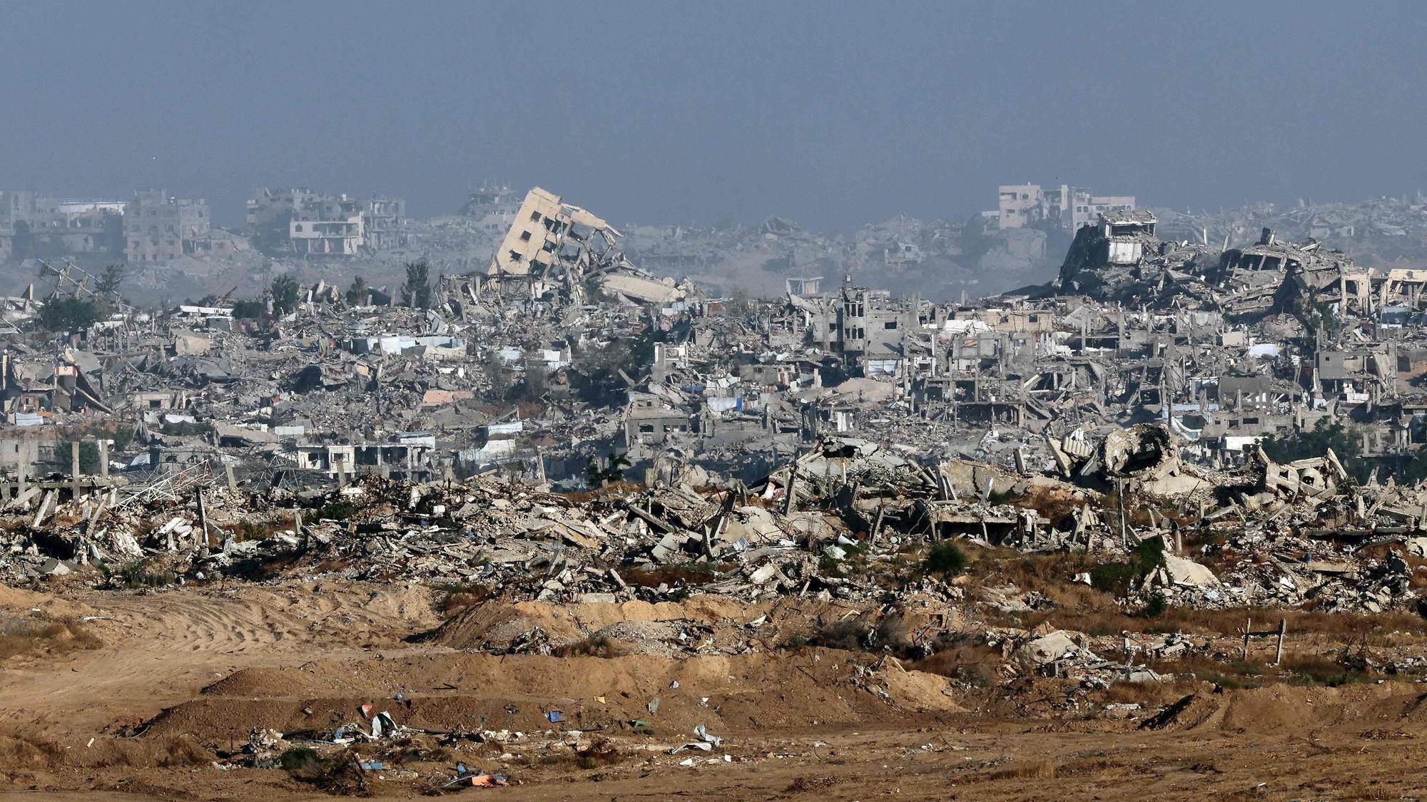 Eine Aufnahme vom 29. Mai zeigt Trümmer im Norden des Gazastreifens.