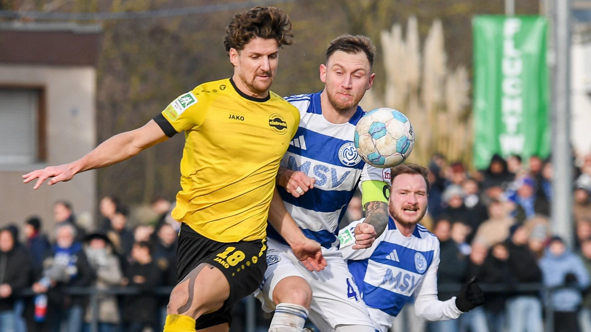 Enzo Wirtz im Spiel gegen den MSV Duisburg