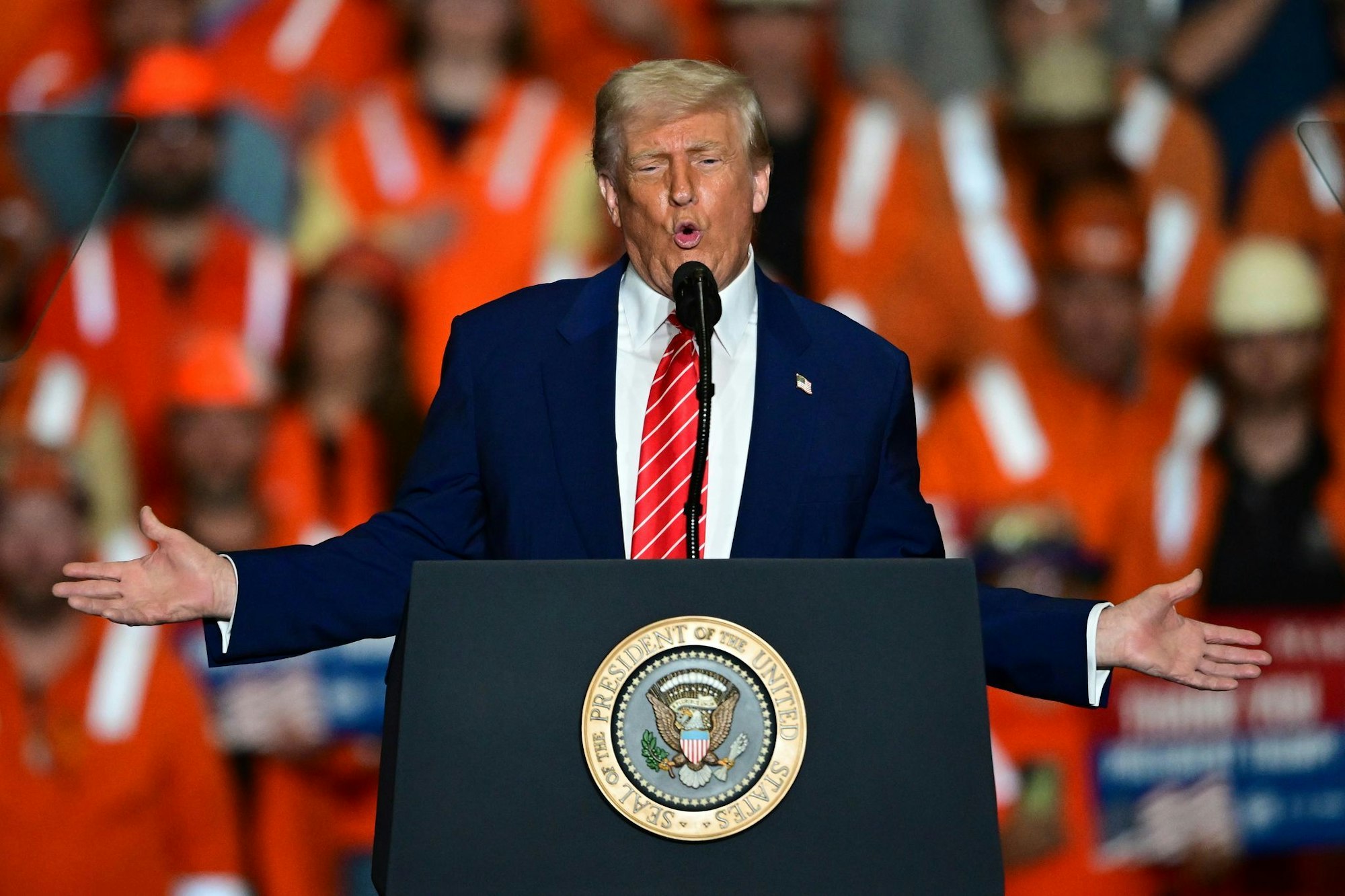 Sein Lieblingswort seien «Zölle», sagt US-Präsident Trump.