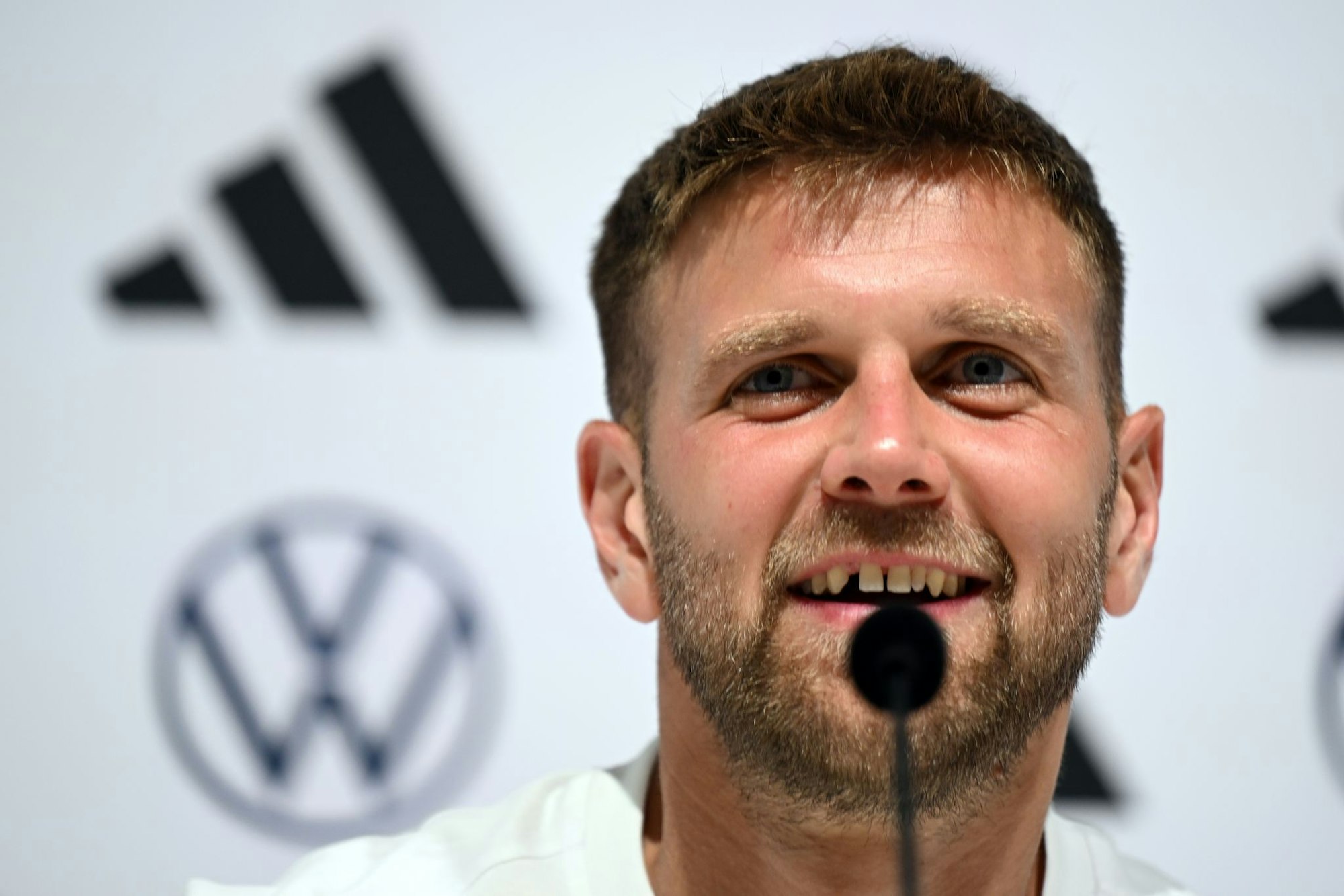 Niclas Füllkrug ist froh, wieder bei der Nationalmannschaft zu sein.